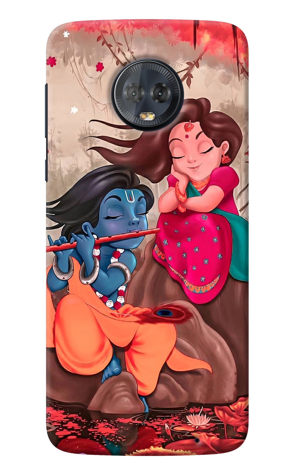 Radhe Krishna Moto G6 Back Cover