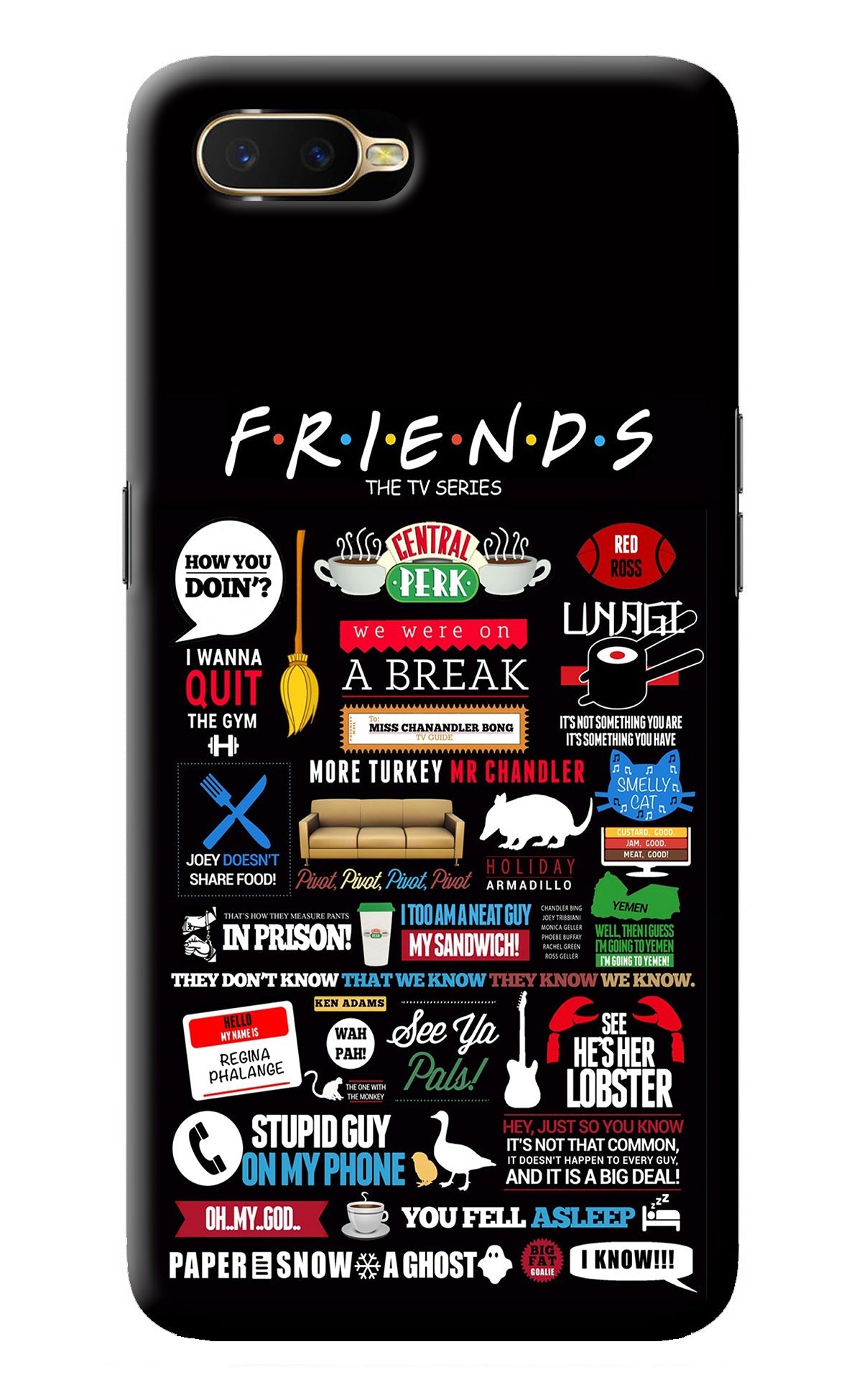 FRIENDS Oppo K1 Back Cover