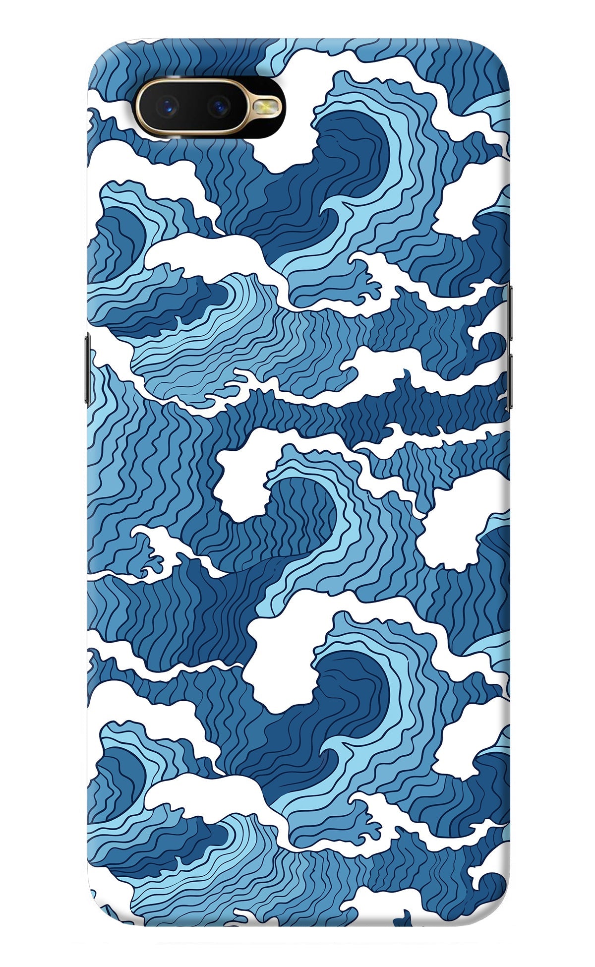 Blue Waves Oppo K1 Back Cover