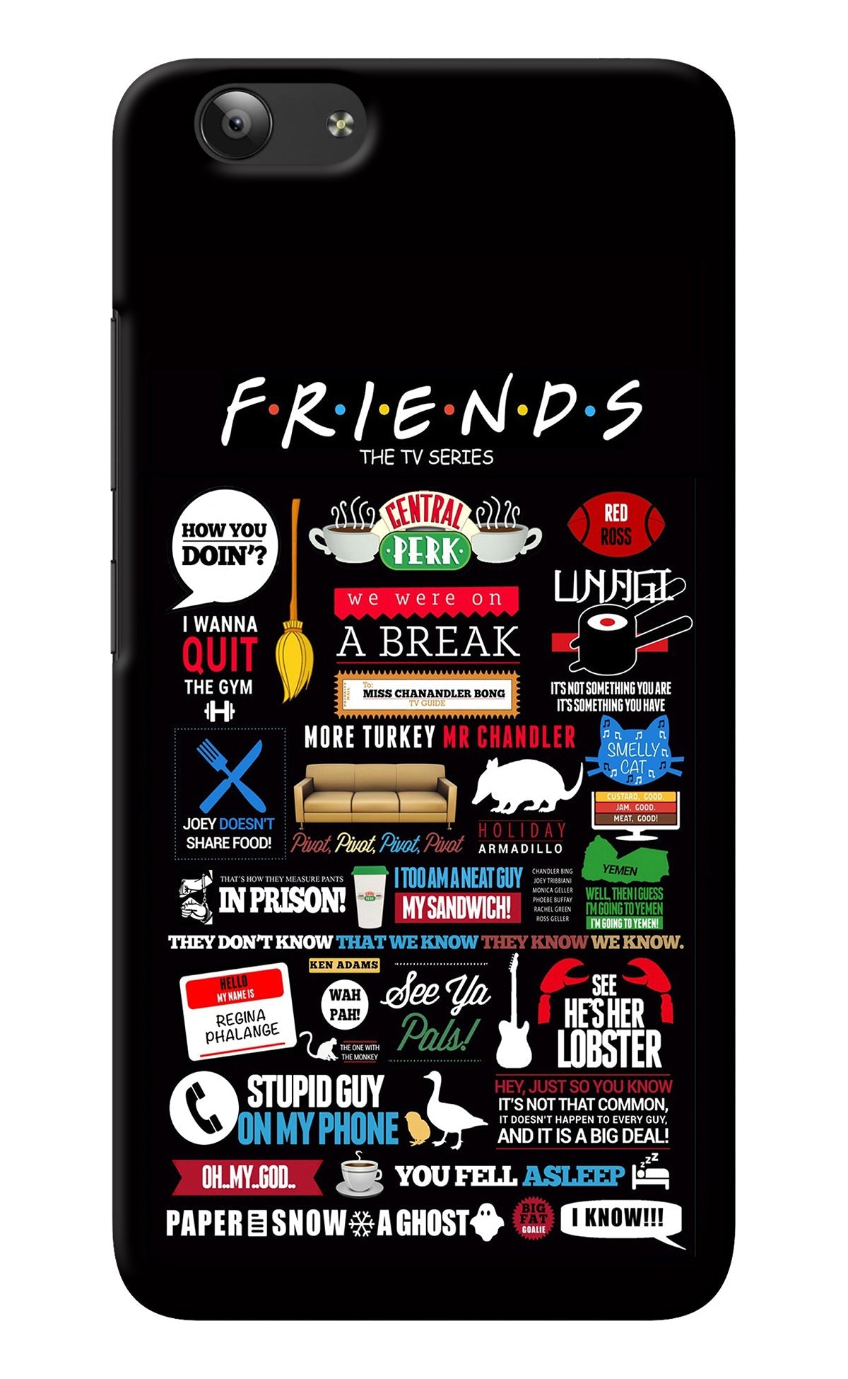 FRIENDS Vivo Y53 Back Cover
