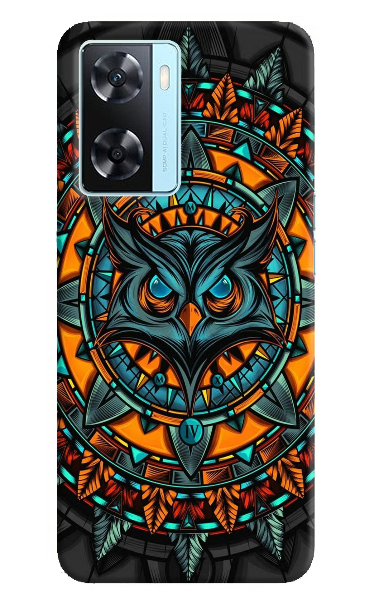 Angry Owl Art Case for Oppo A77 2022