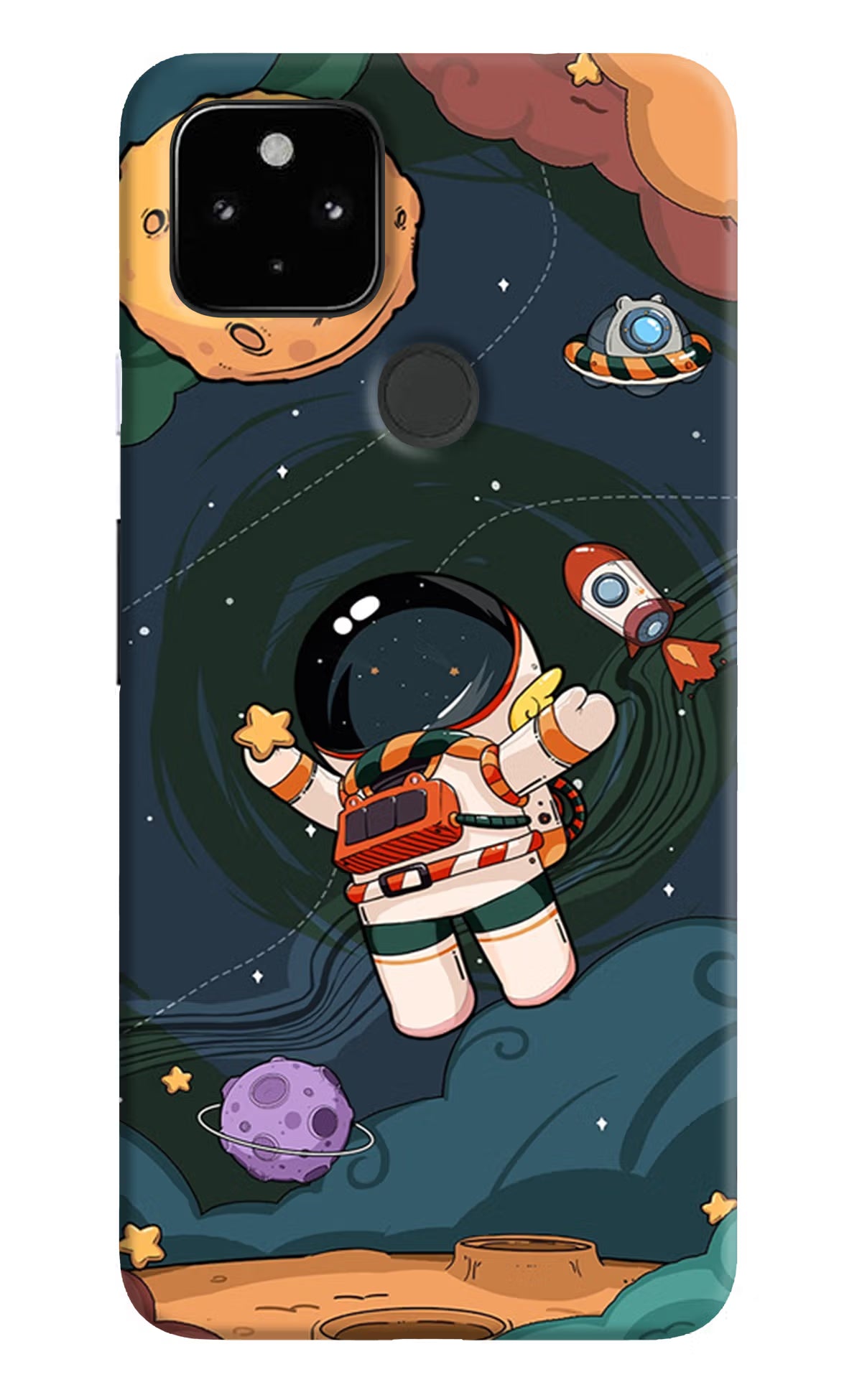 Cartoon Astronaut Case for Google Pixel 4A by Casekaro