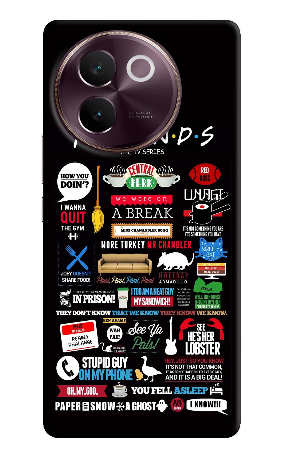 FRIENDS Vivo V30e Back Cover