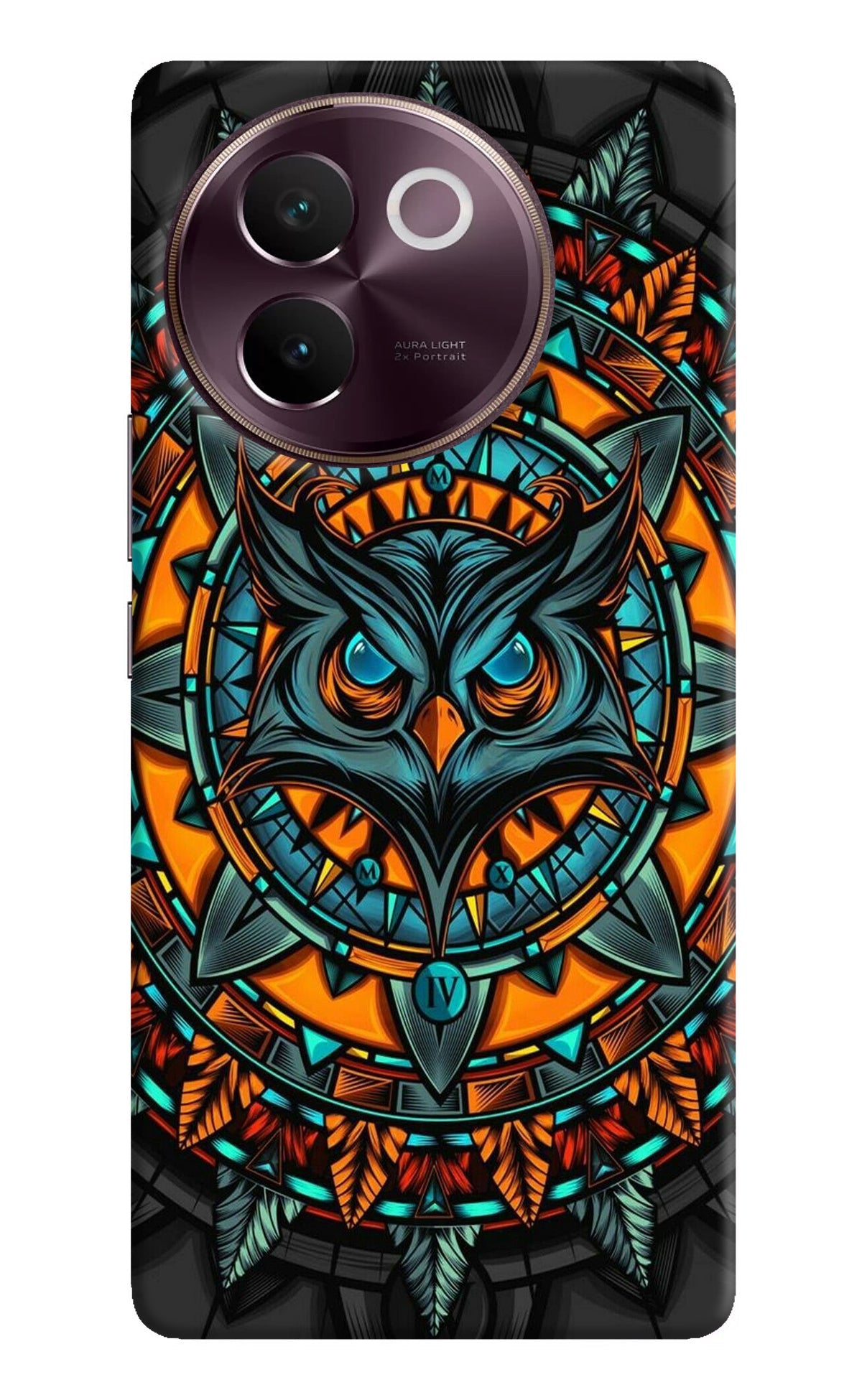 Angry Owl Art Vivo V30e Back Cover