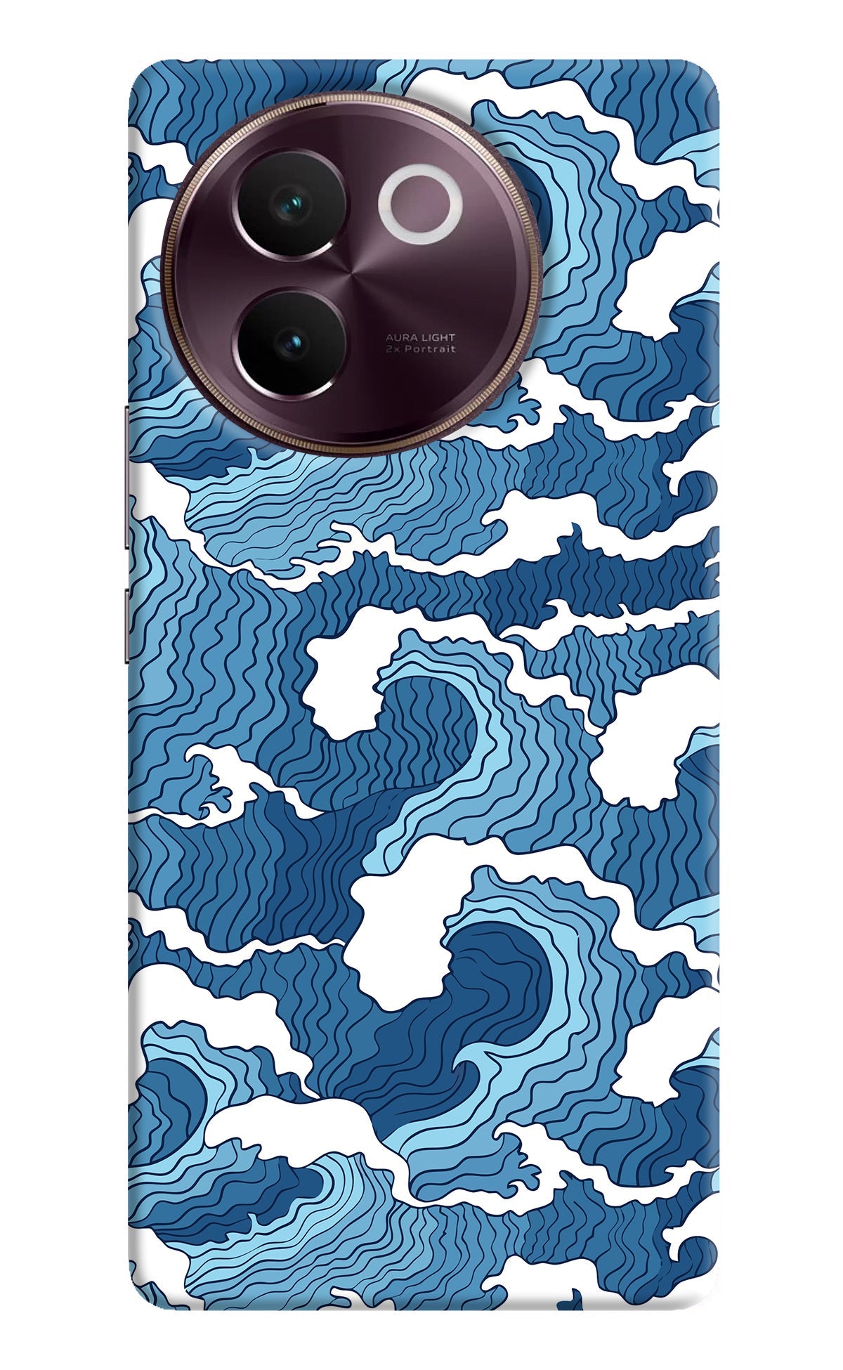 Blue Waves Vivo V30e Back Cover