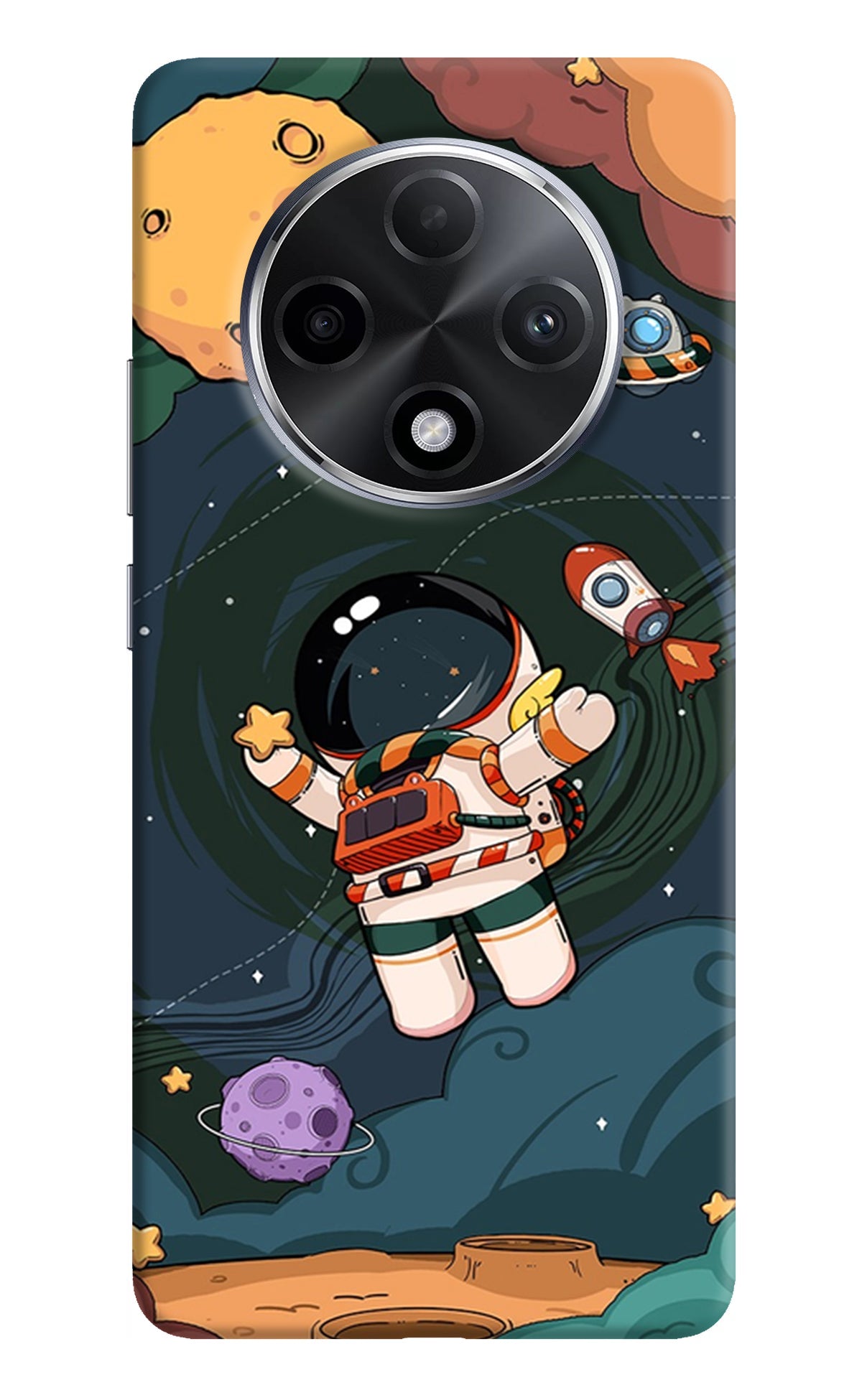 Cartoon Astronaut Oppo F27 Pro Plus Back Cover