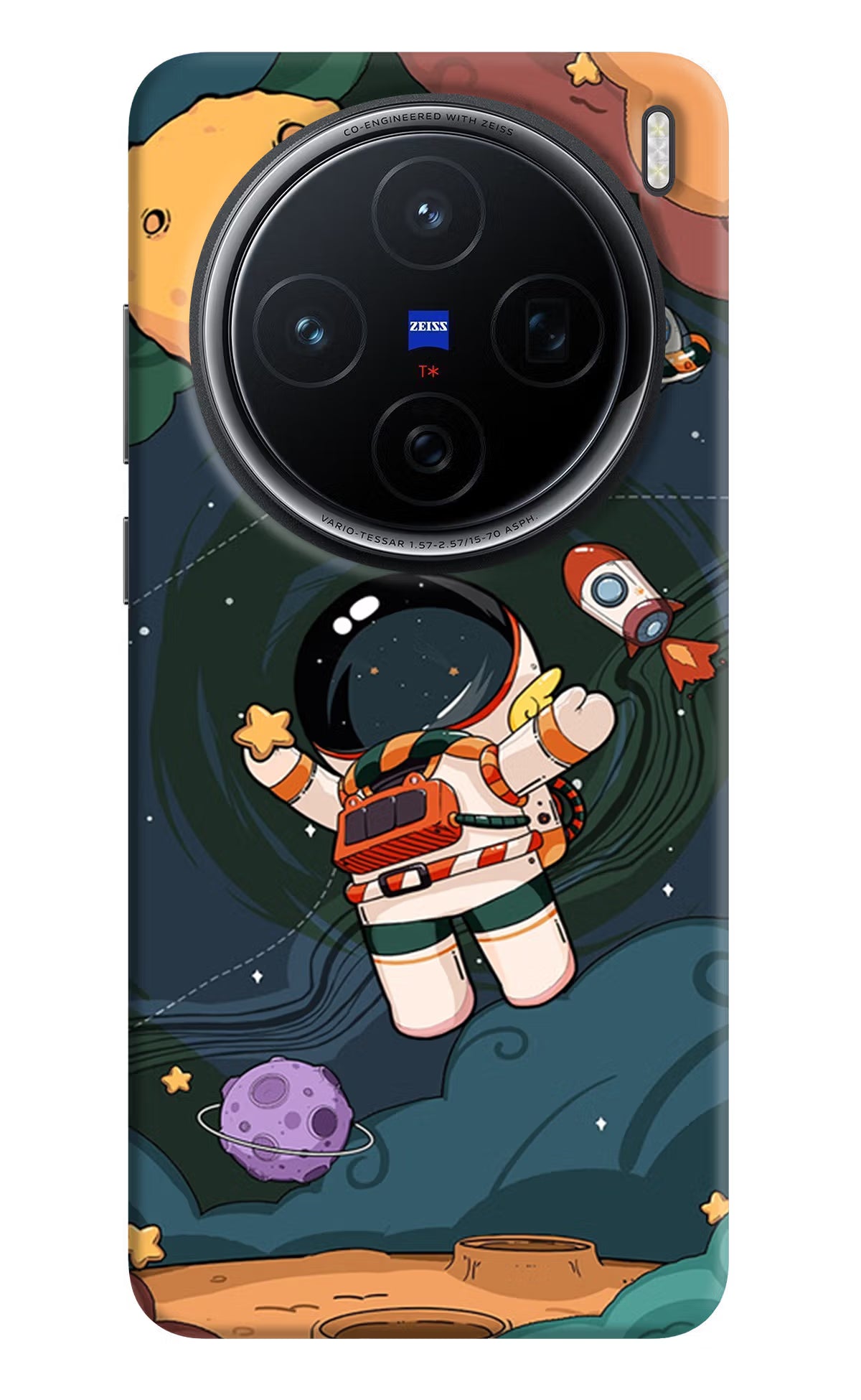 Cartoon Astronaut Case for Vivo X200 5G by Casekaro