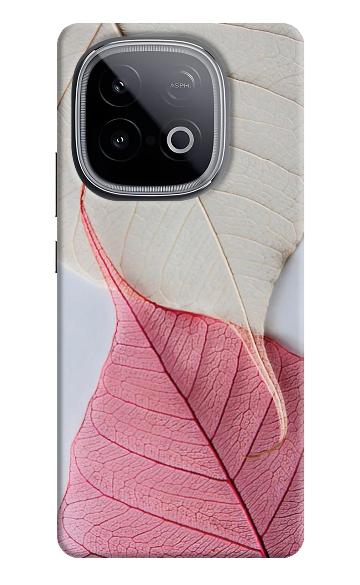 White Pink Leaf Case for iQOO Neo 10