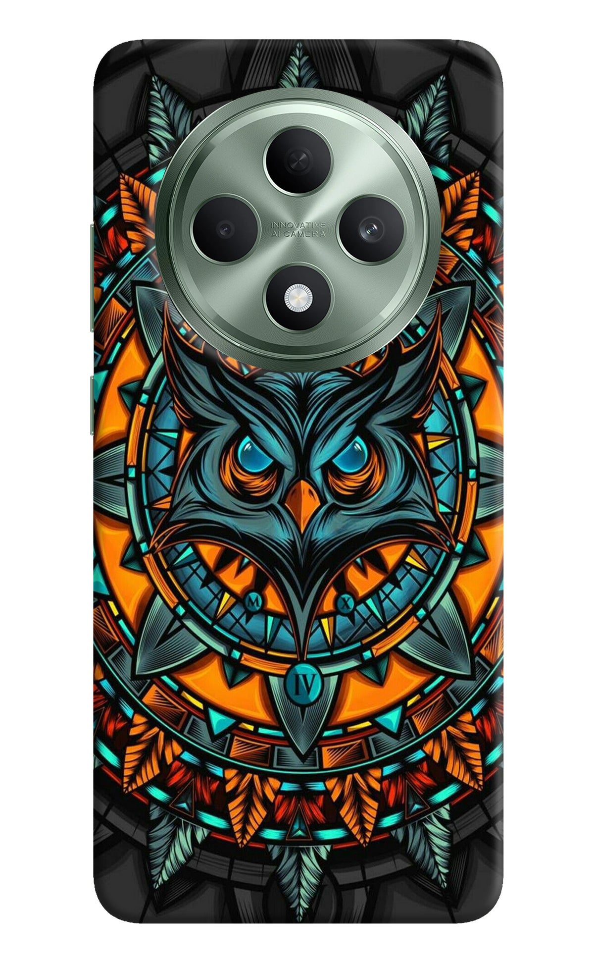 Angry Owl Art Case for Oppo F27 5G