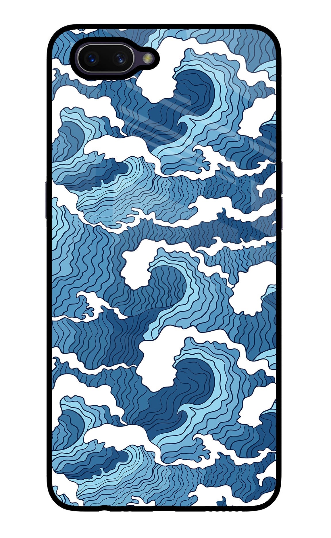 Blue Waves Case for Oppo A3S