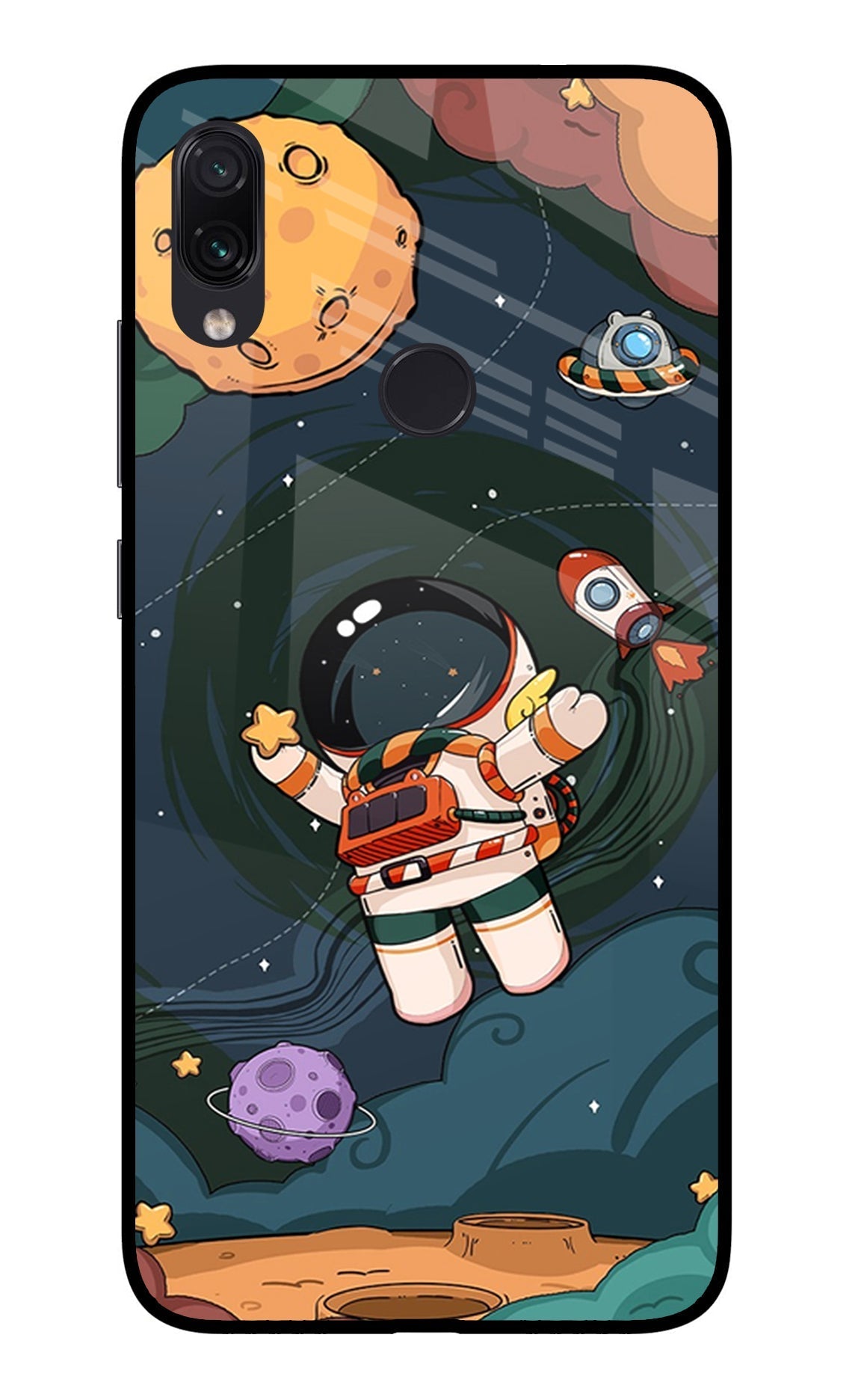 Cartoon Astronaut Case for Redmi Note 7/7S/7 Pro