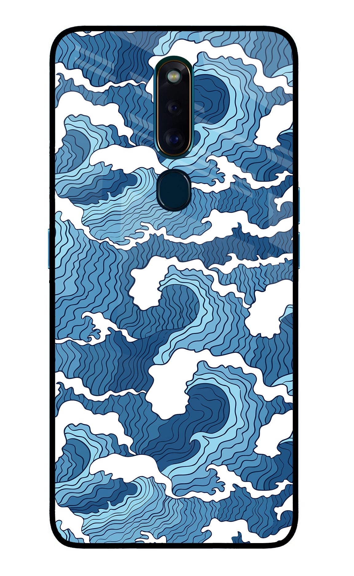 Blue Waves Case for Oppo F11 Pro