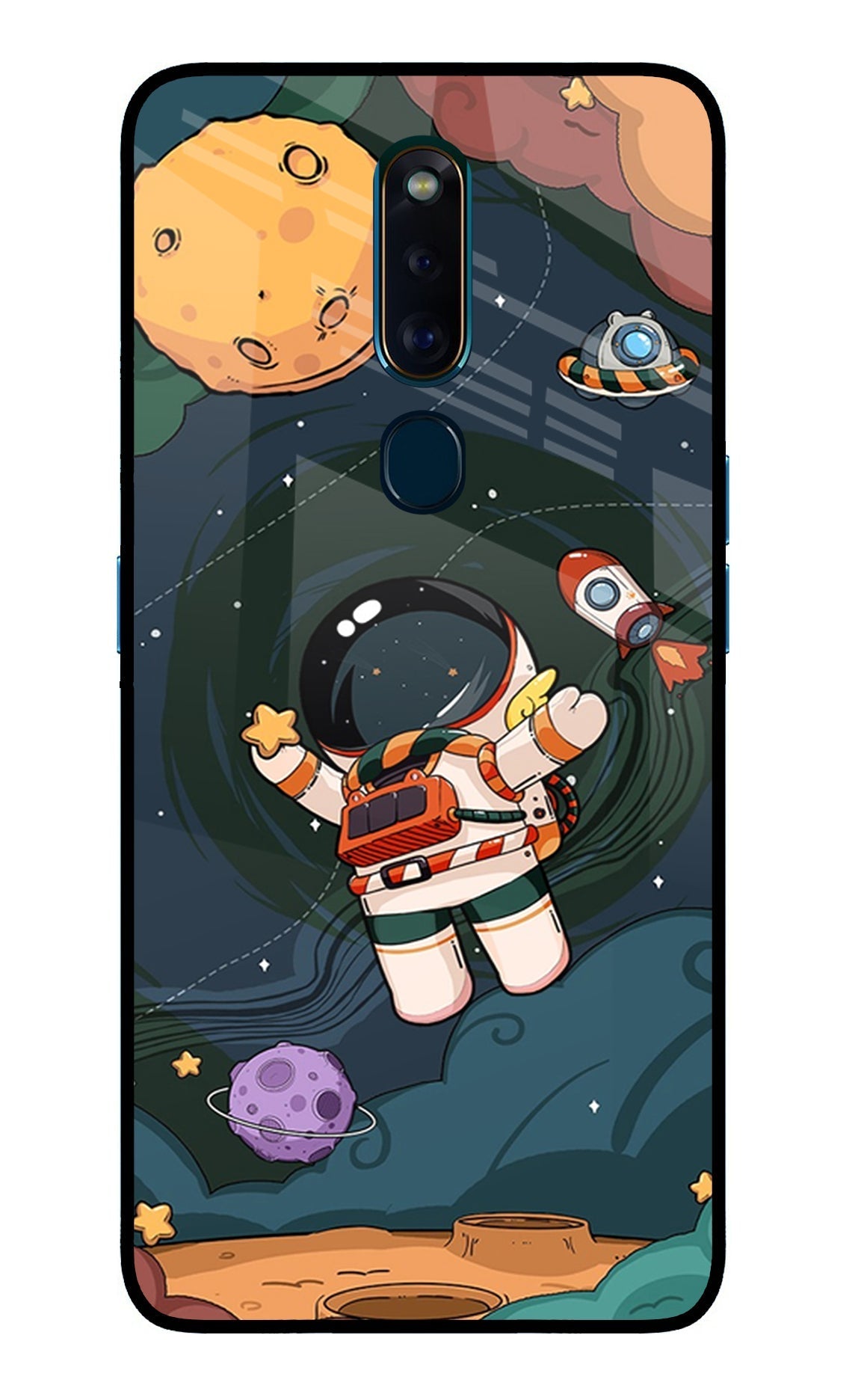 Cartoon Astronaut Case for Oppo F11 Pro