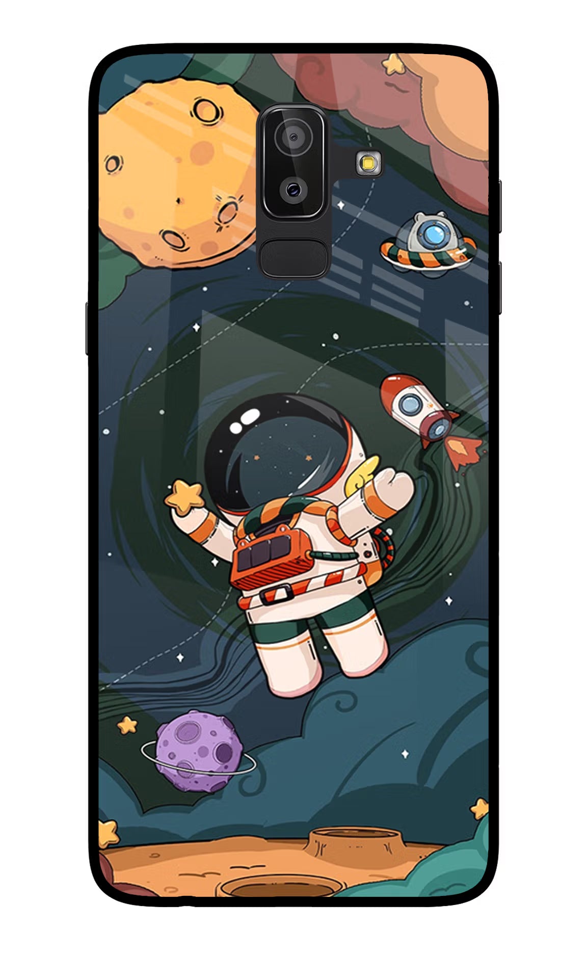 Cartoon Astronaut Case for Samsung On8 2018 by Casekaro