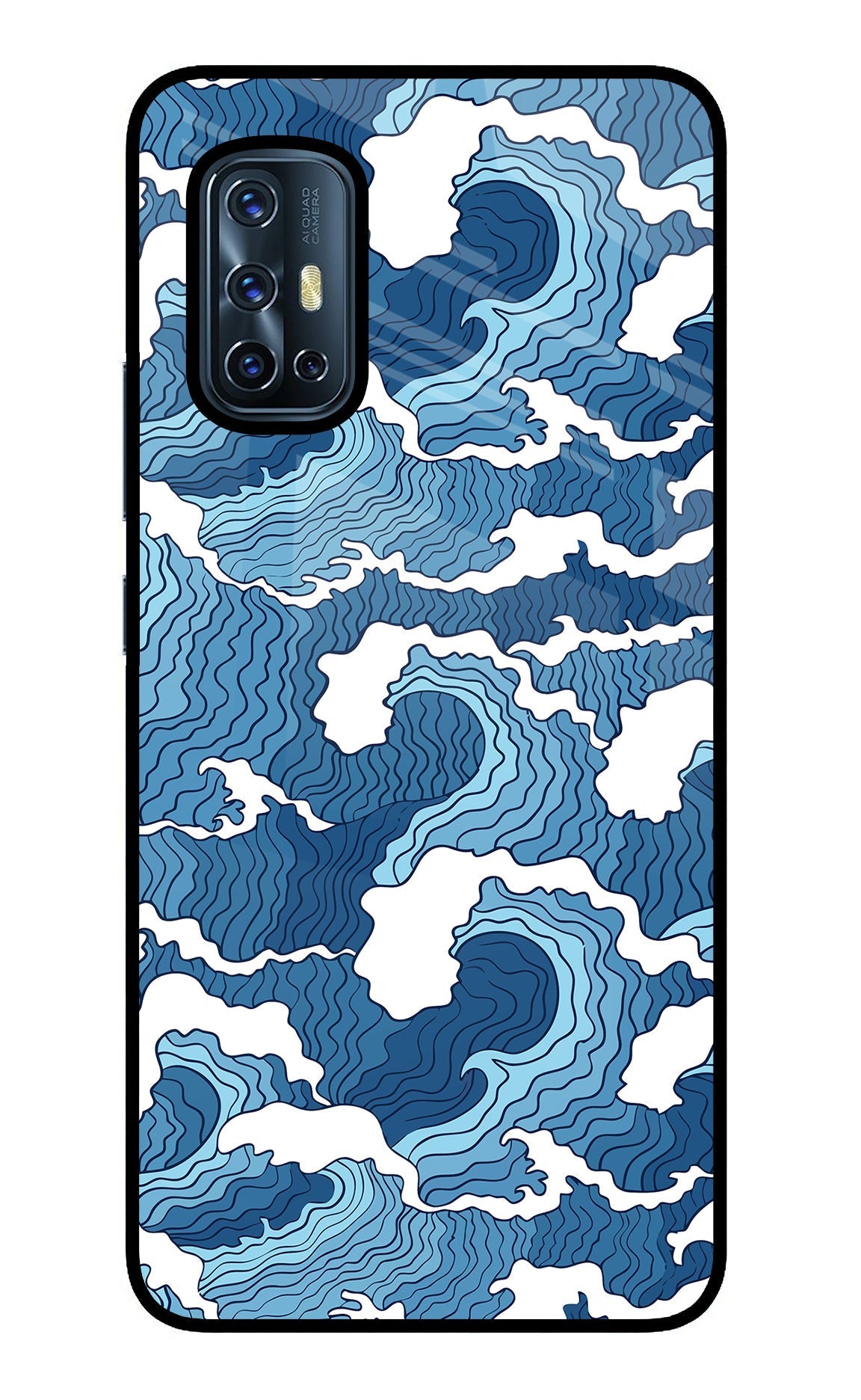 Blue Waves Case for Vivo V17