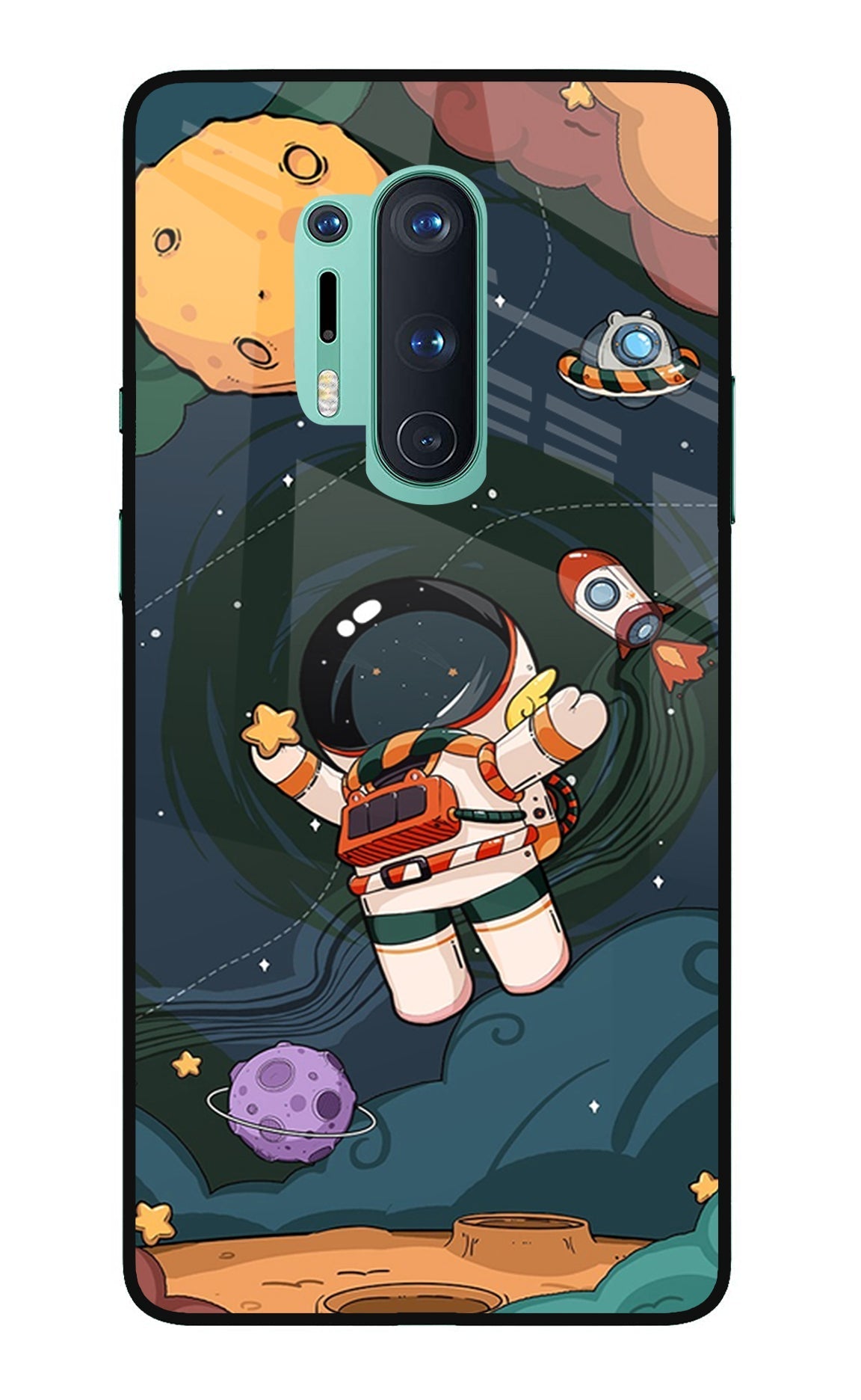 Cartoon Astronaut Case for Oneplus 8 Pro