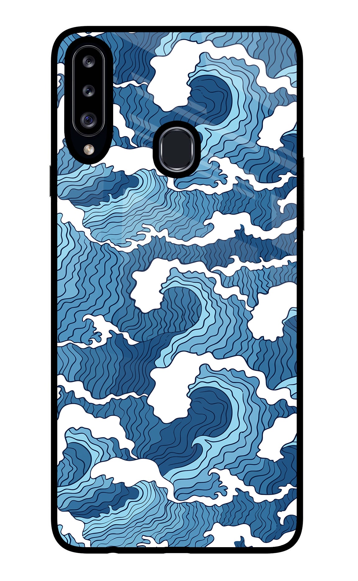 Blue Waves Case for Samsung A20s