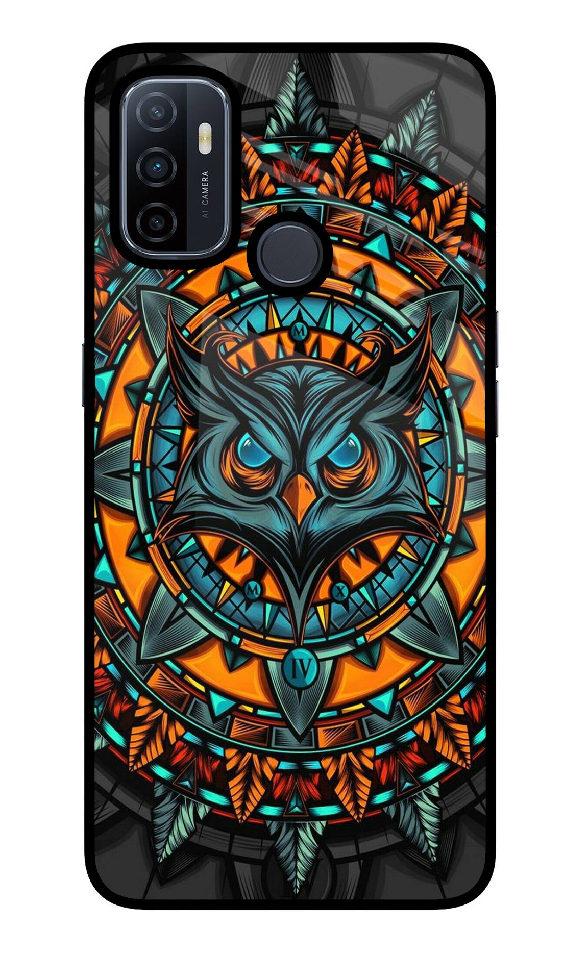 Angry Owl Art Case for Oppo A53 2020
