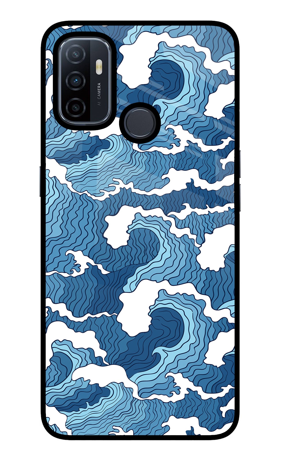 Blue Waves Case for Oppo A53 2020