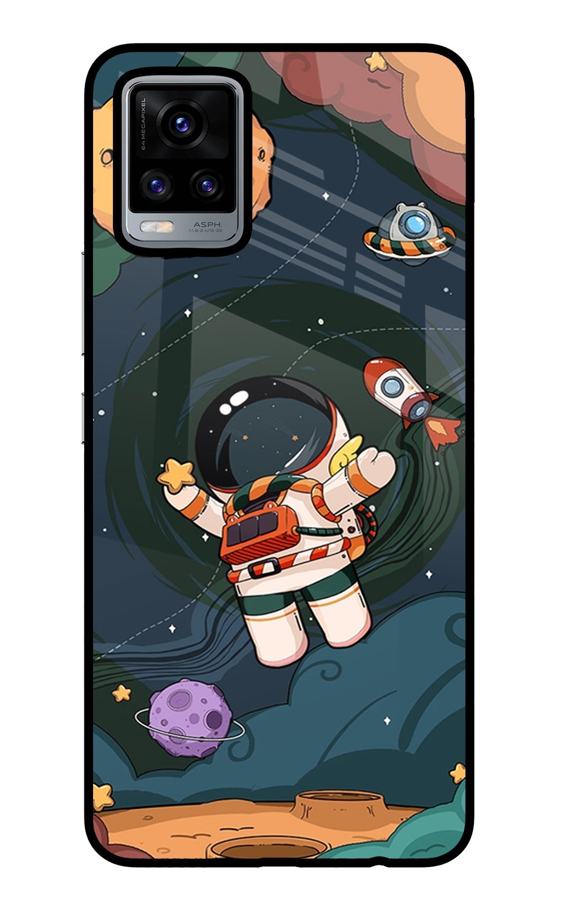 Cartoon Astronaut Case for Vivo V20