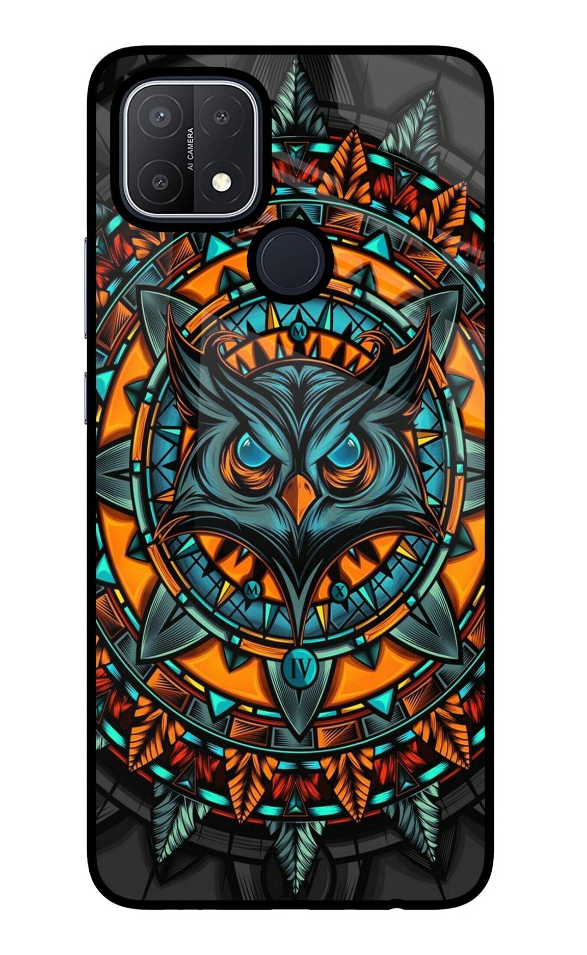 Angry Owl Art Case for Oppo A15/A15s