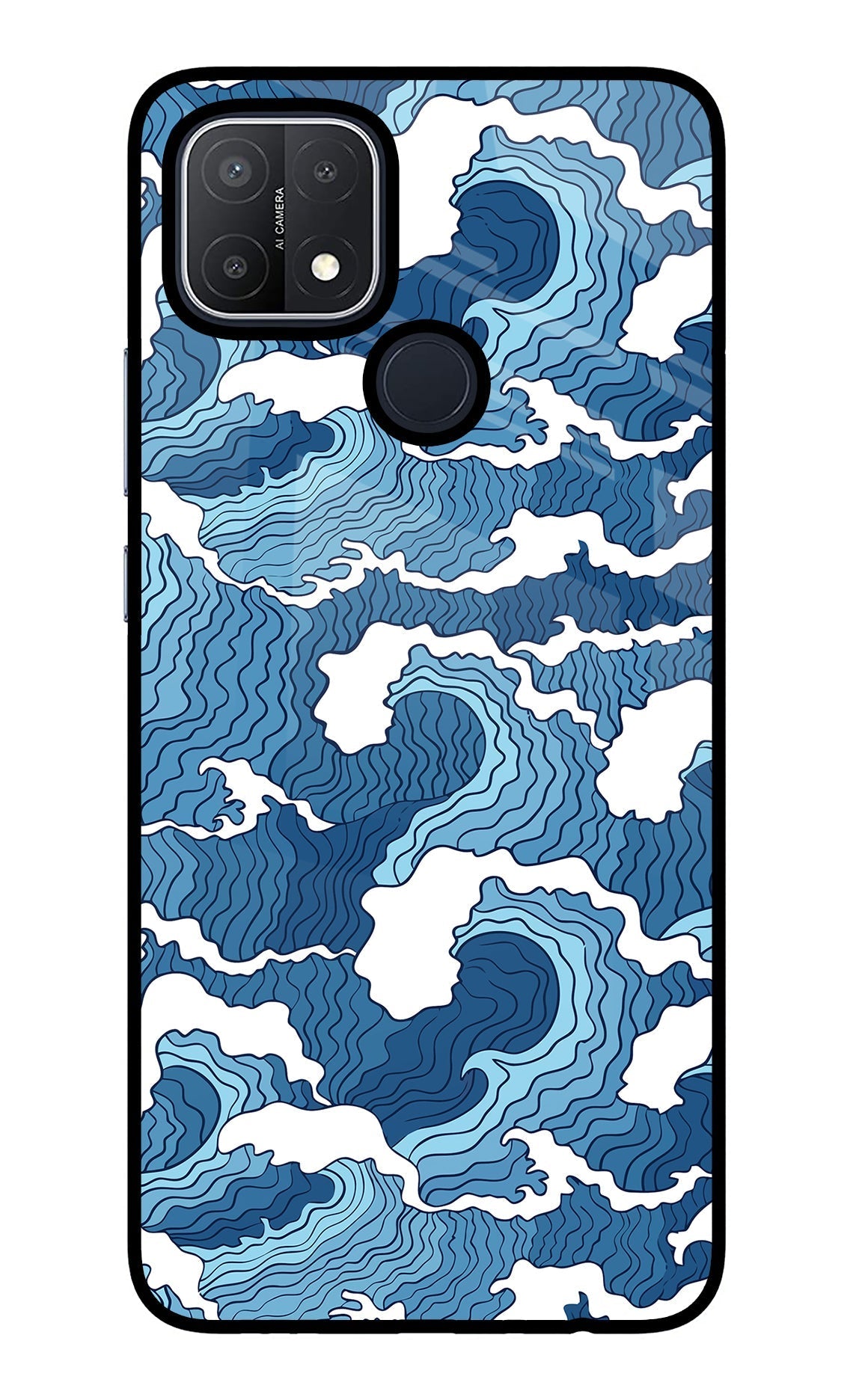 Blue Waves Case for Oppo A15/A15s