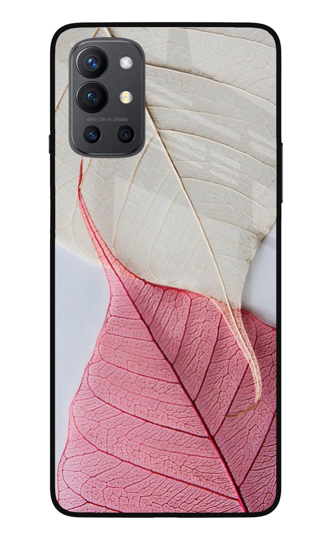 White Pink Leaf Case for Oneplus 9R