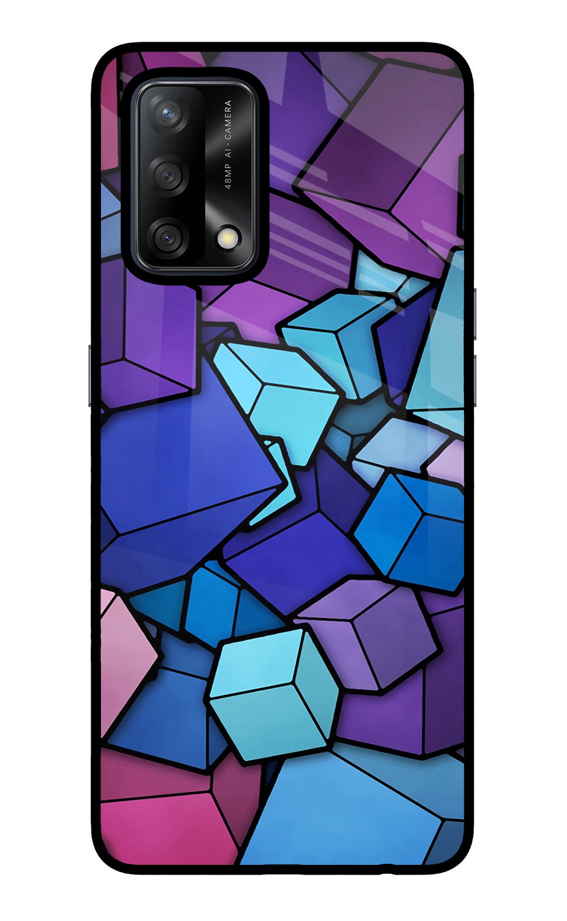Cubic Abstract Case for Oppo F19/F19s