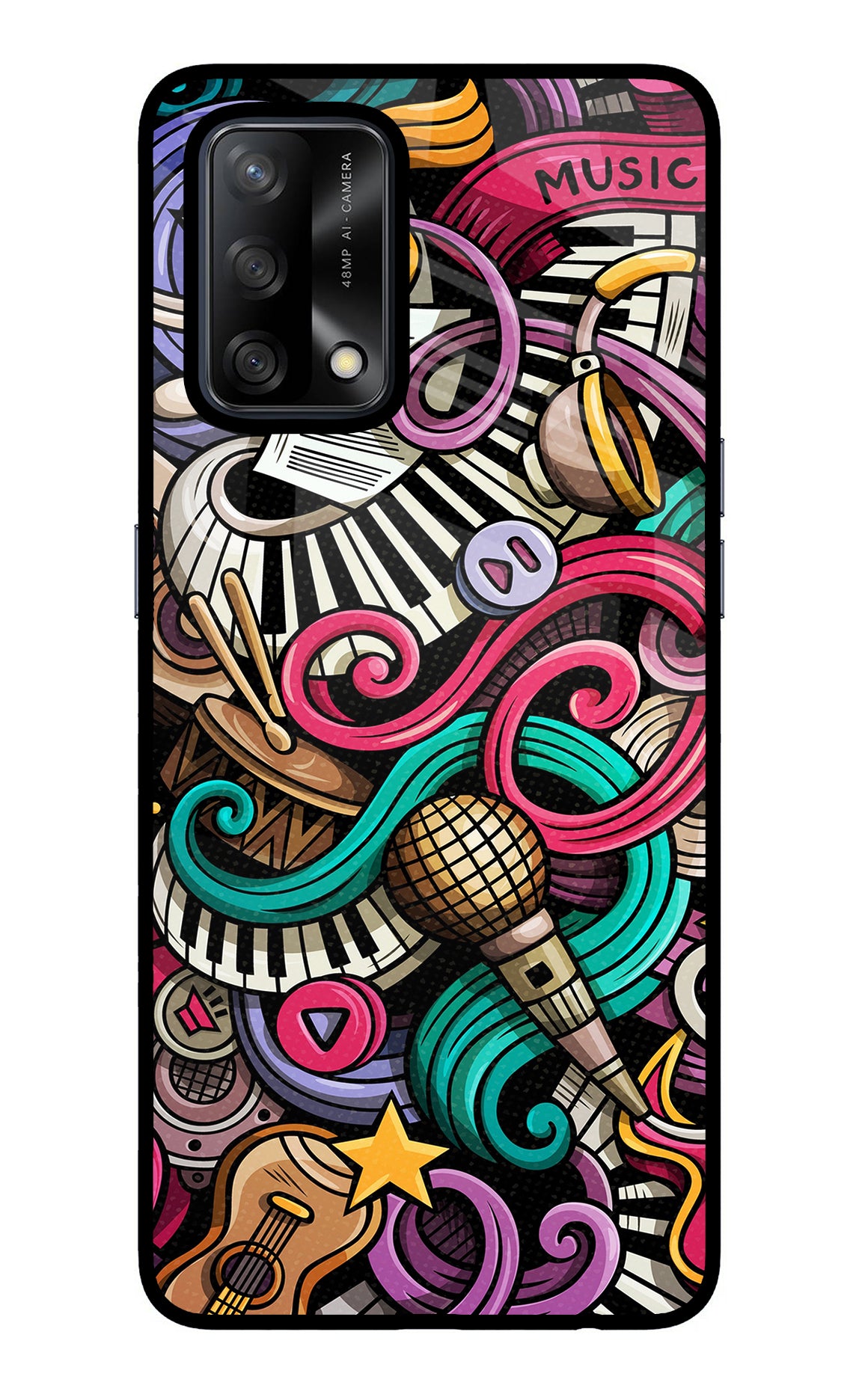 Music Abstract Case for Oppo F19/F19s