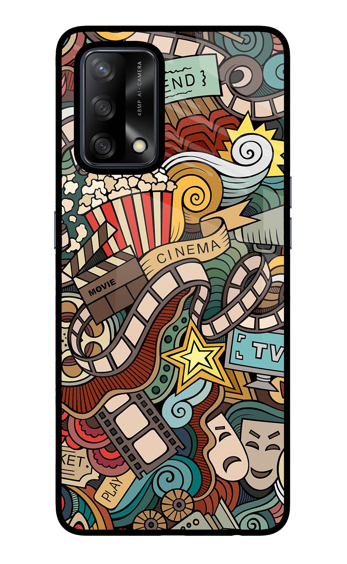 Cinema Abstract Case for Oppo F19/F19s