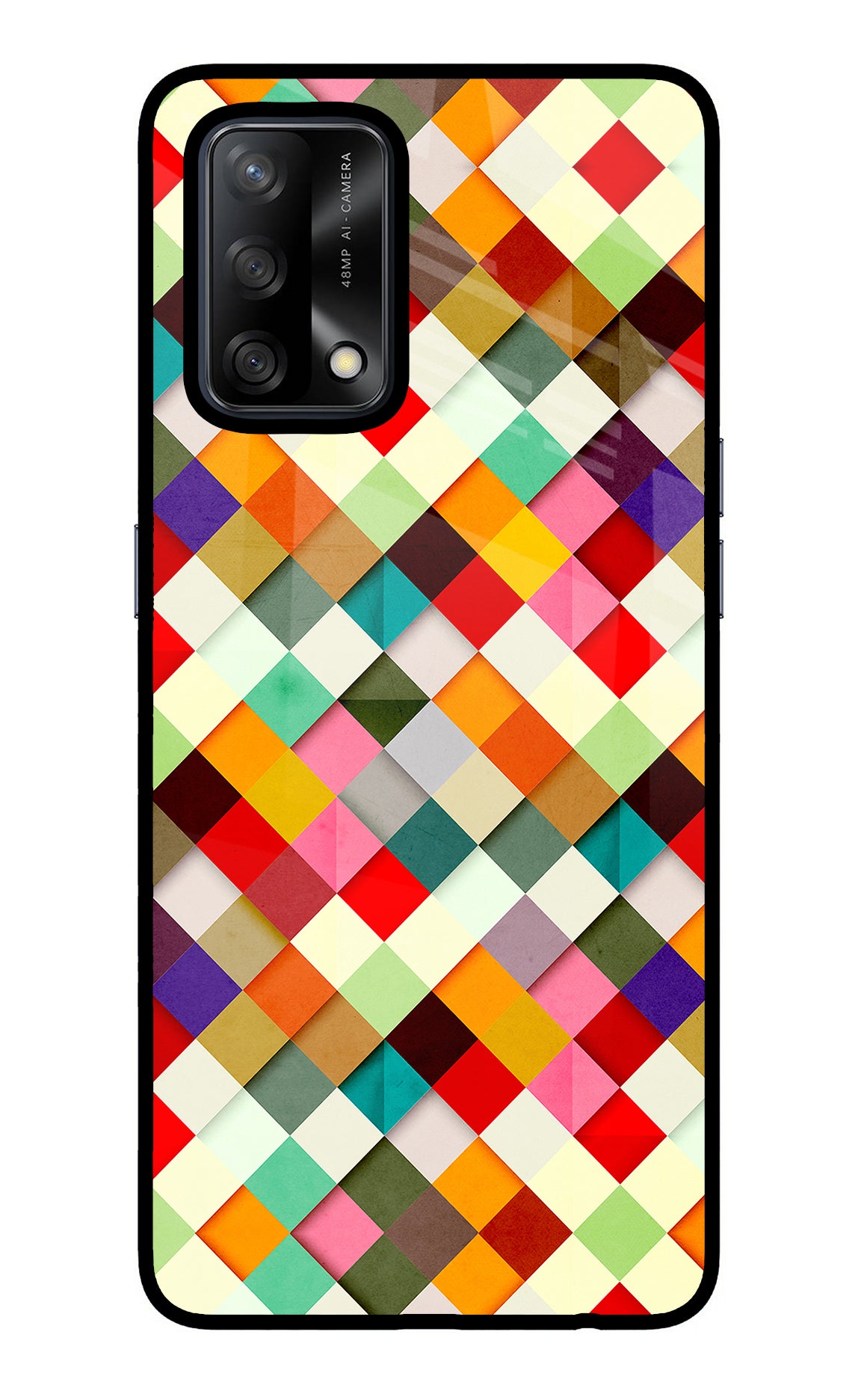 Geometric Abstract Colorful Case for Oppo F19/F19s