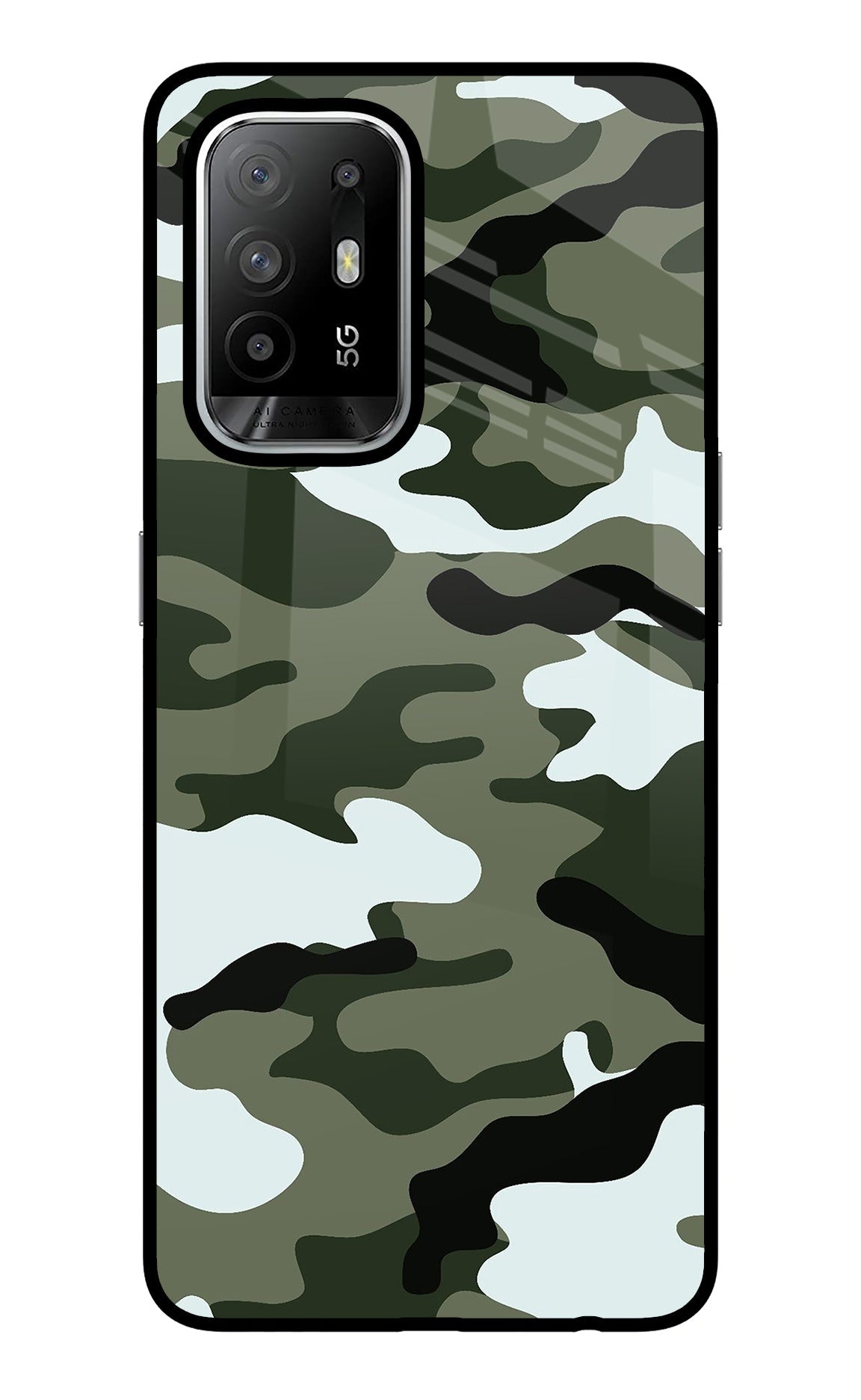 Camouflage Case for Oppo F19 Pro+