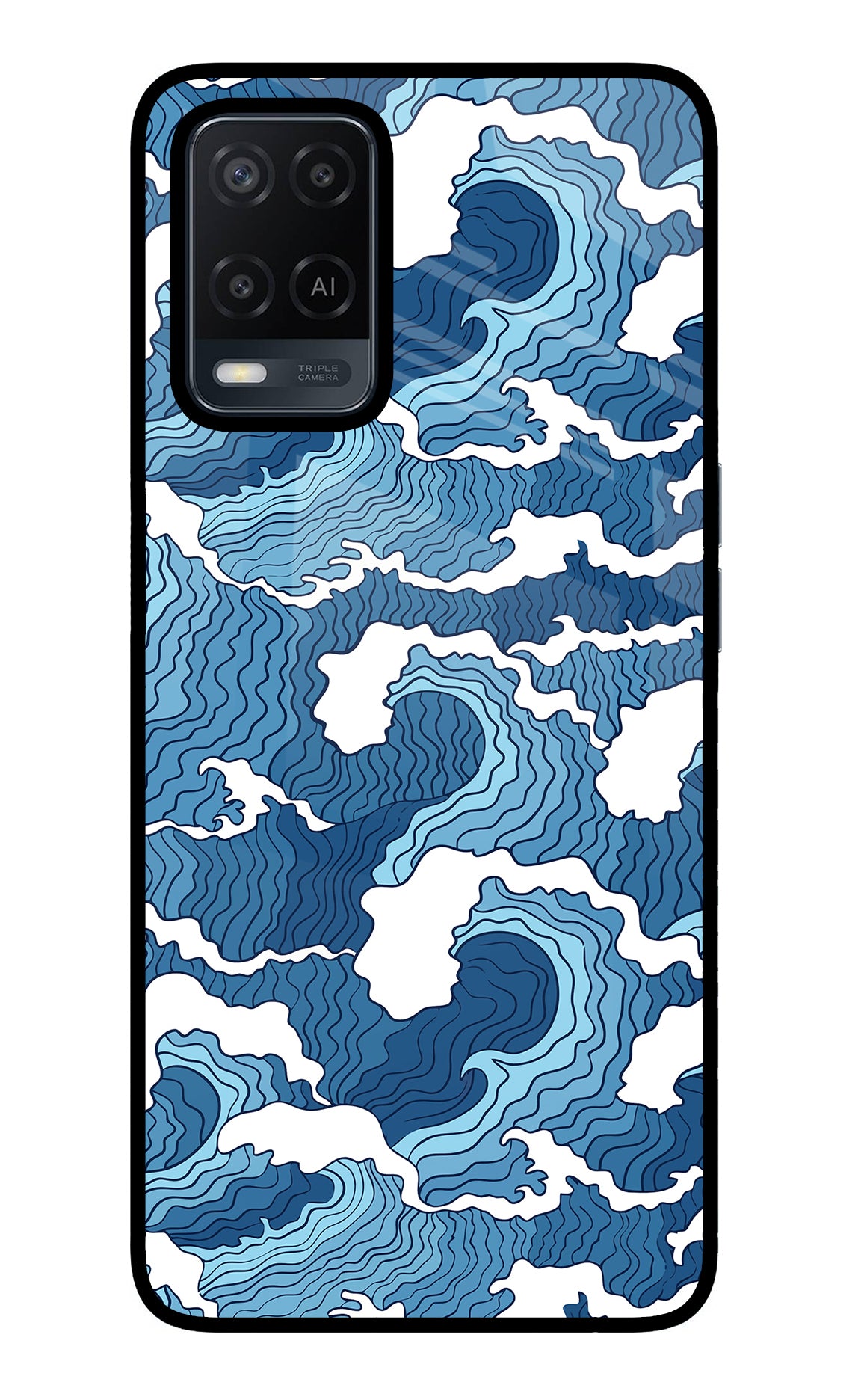 Blue Waves Case for Oppo A54