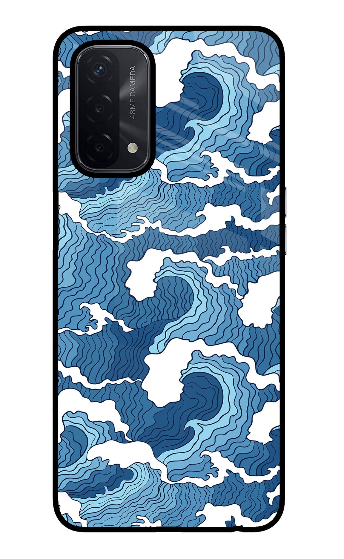 Blue Waves Case for Oppo A74 5G