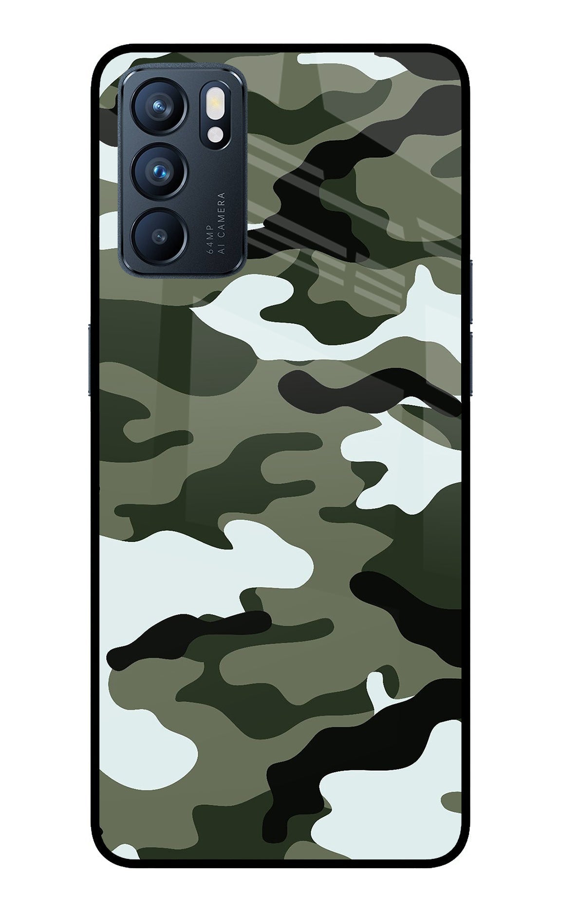 Camouflage Case for Oppo Reno6 5G