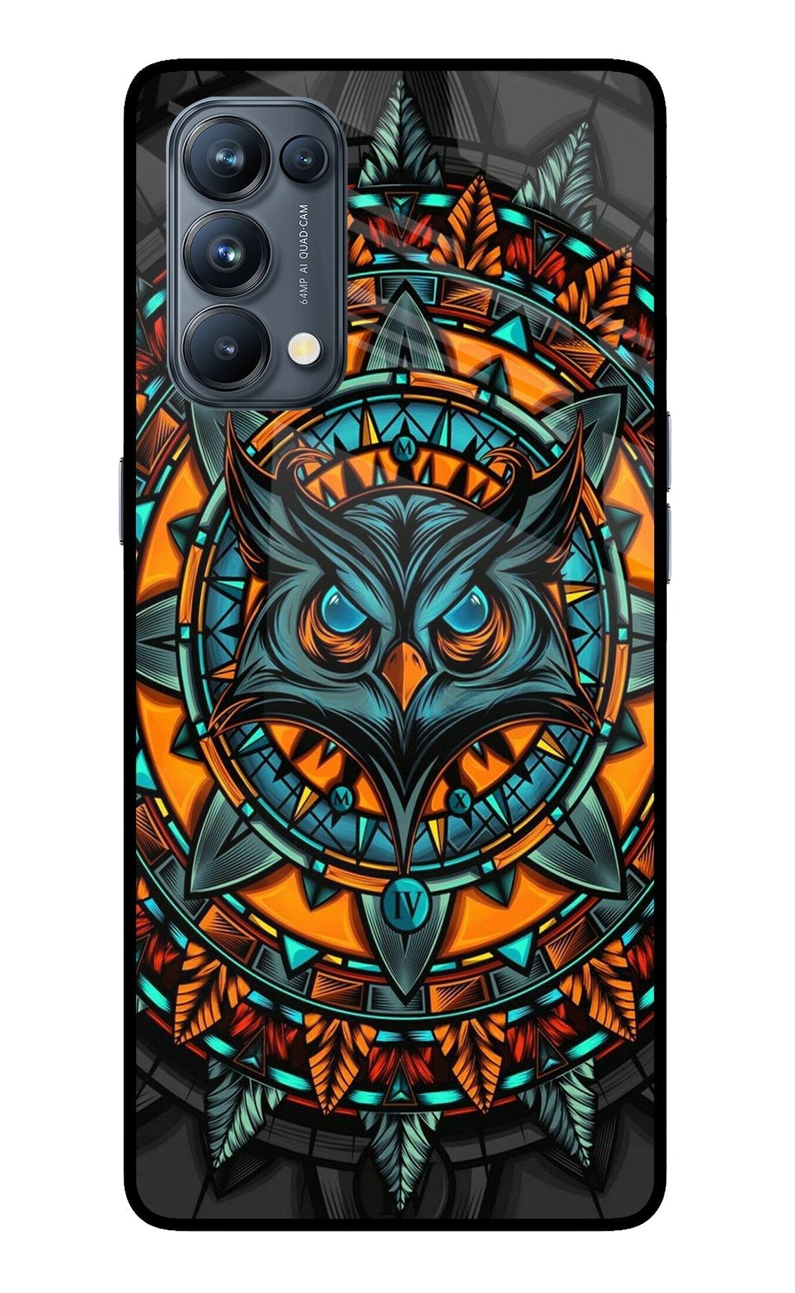 Angry Owl Art Case for Oppo Reno5 Pro 5G