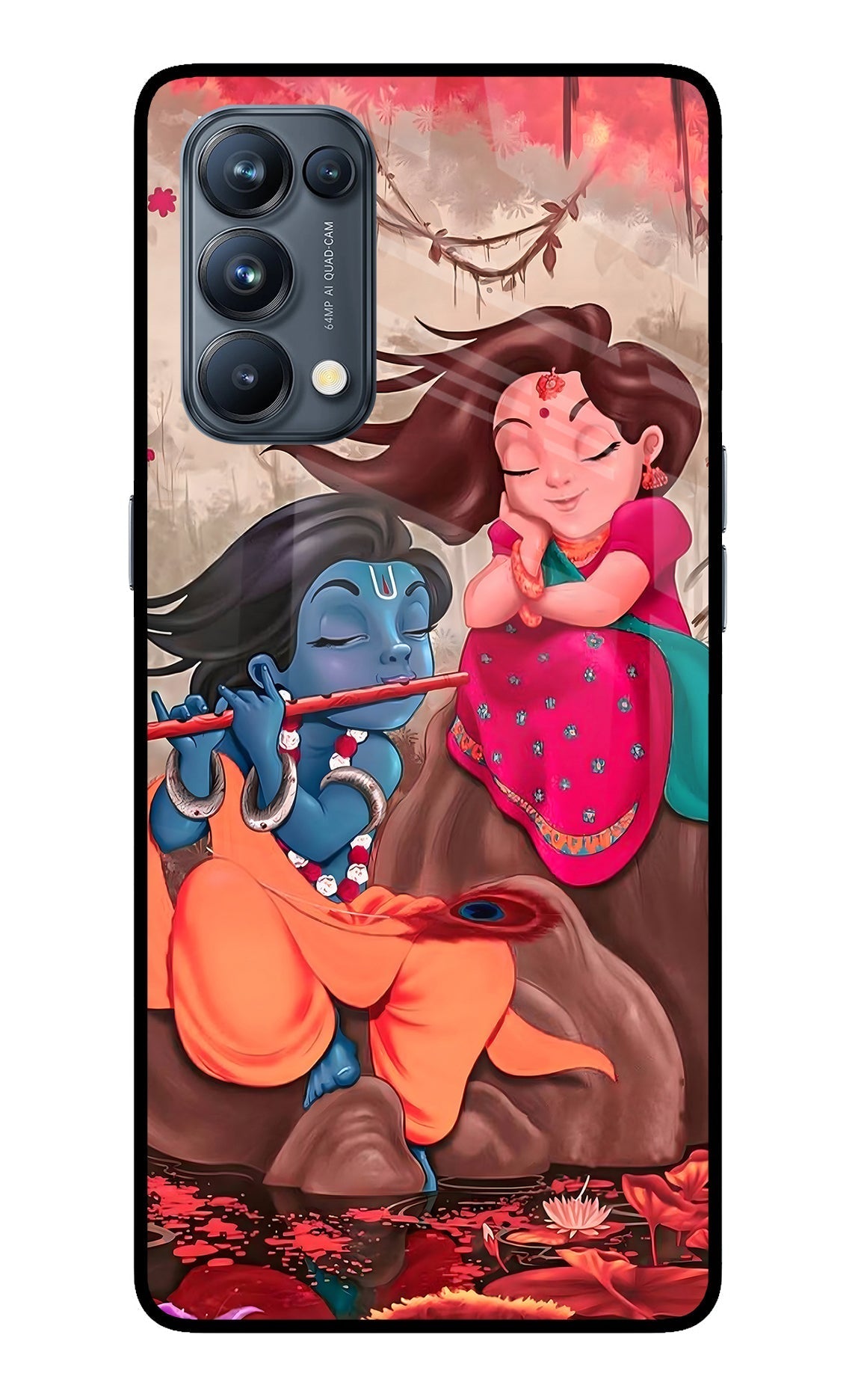 Radhe Krishna Case for Oppo Reno5 Pro 5G