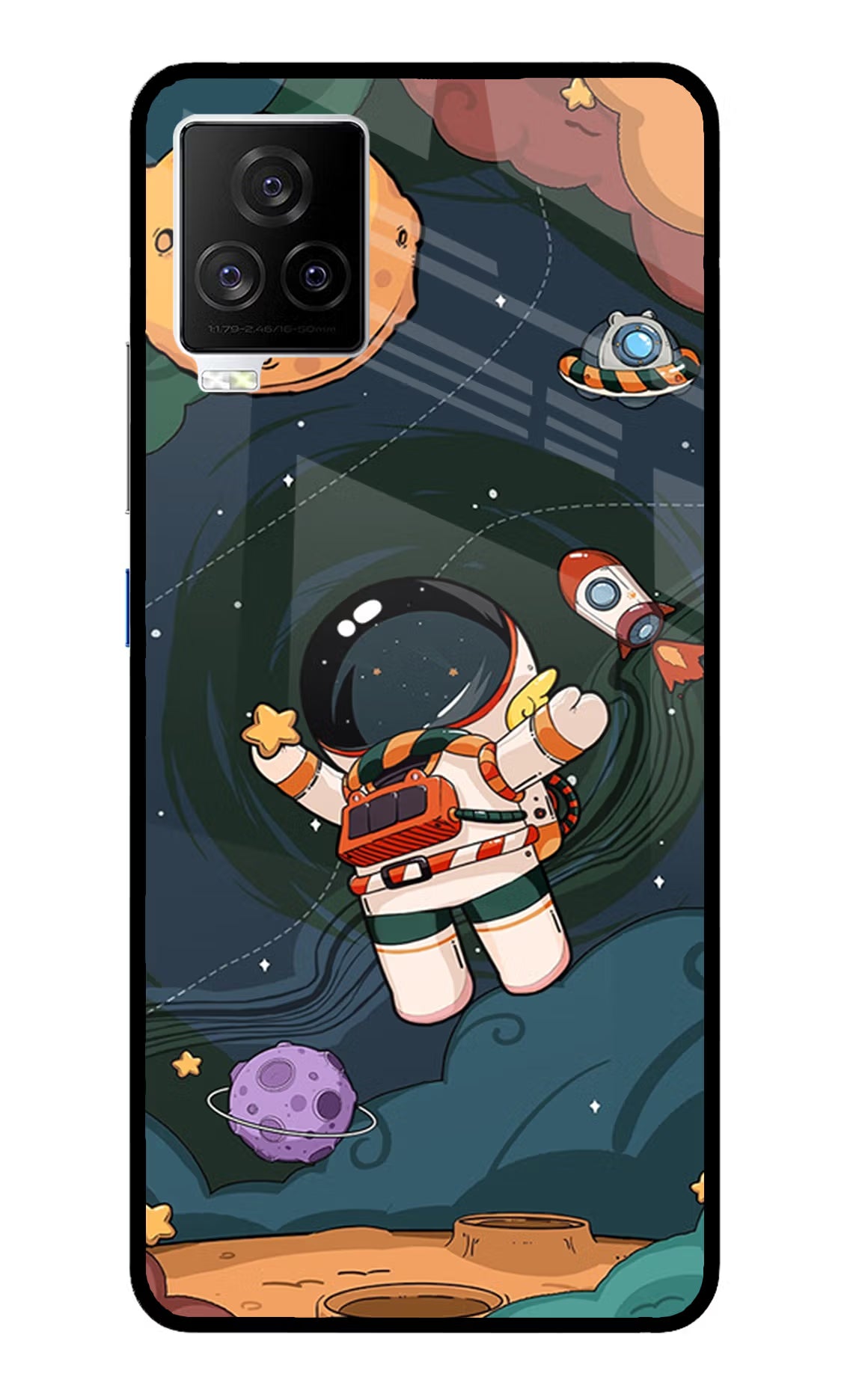Cartoon Astronaut Case for iQOO 7 Legend 5G by Casekaro