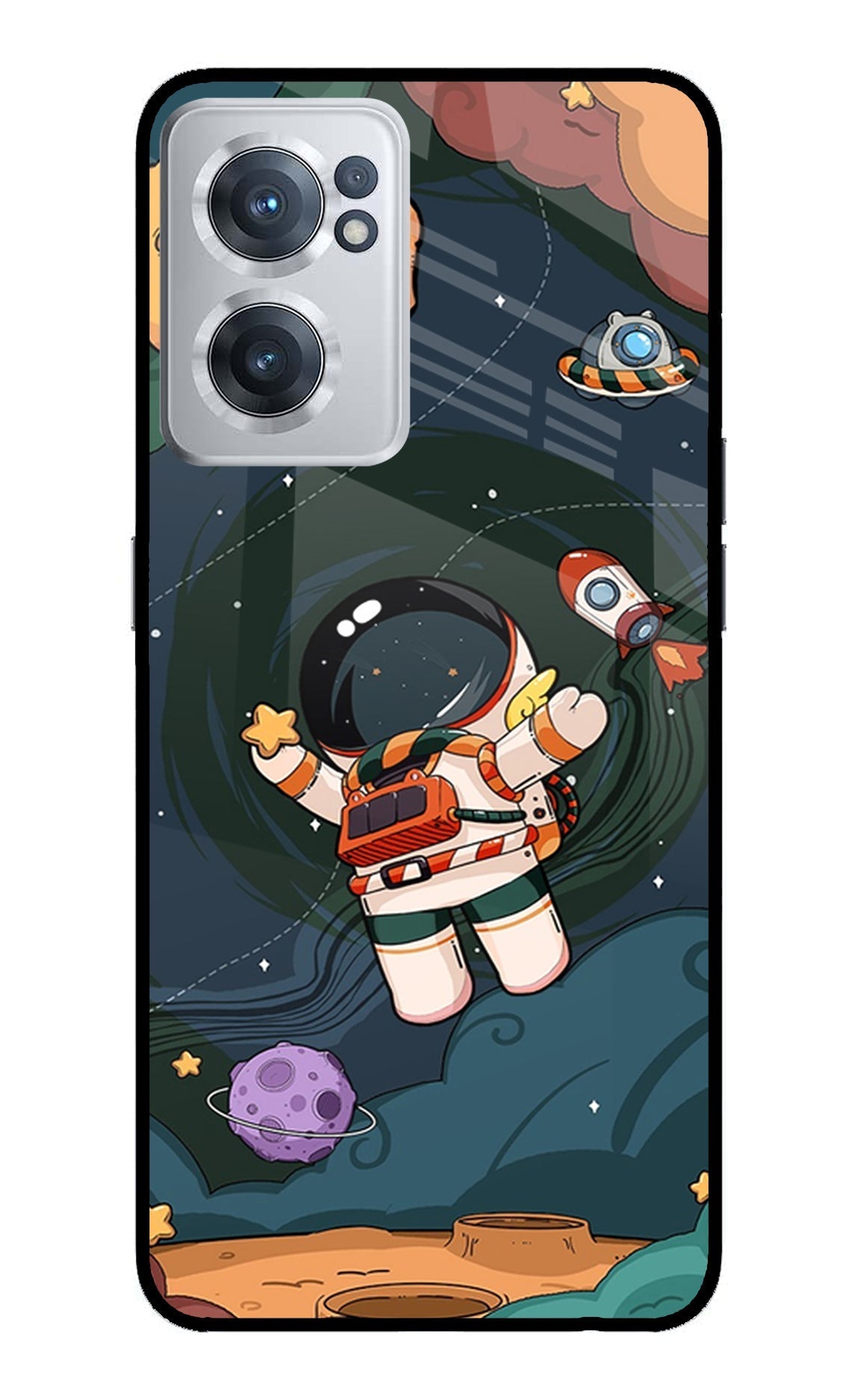 Cartoon Astronaut Case for OnePlus Nord CE 2 5G