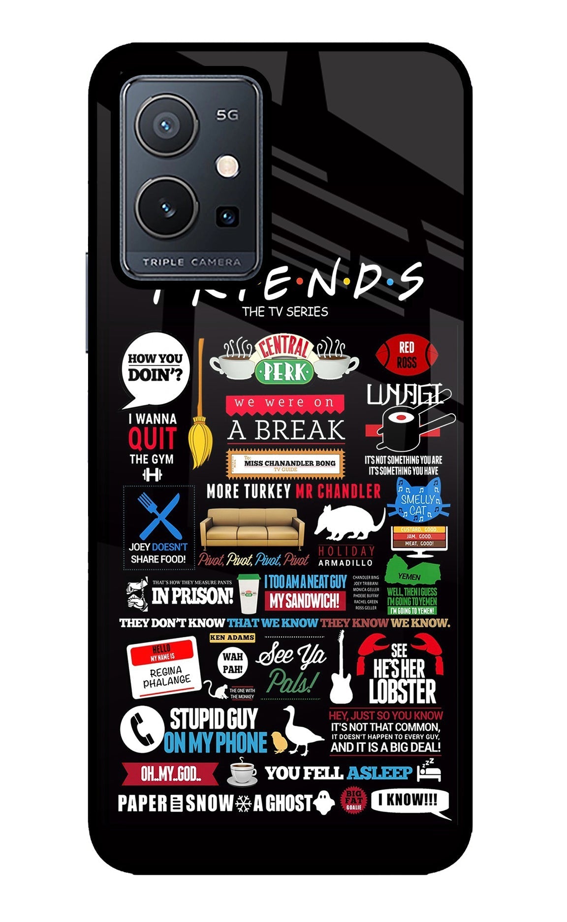 FRIENDS Case for Vivo Y75 5G/Vivo T1 5G