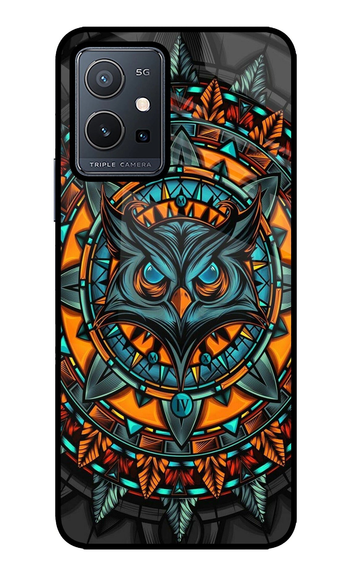 Angry Owl Art Case for Vivo Y75 5G/Vivo T1 5G