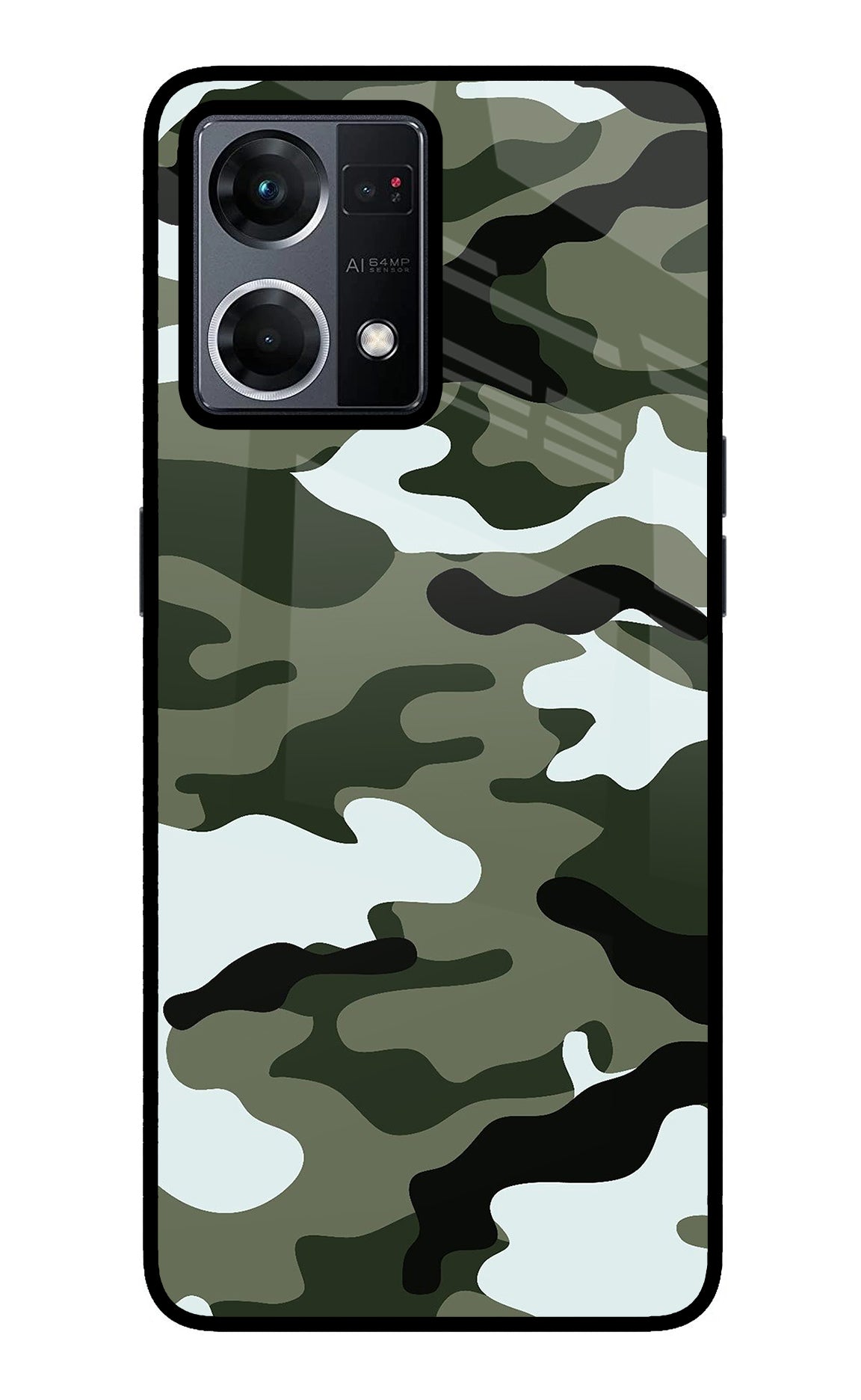 Camouflage Case for Oppo F21 Pro 4G