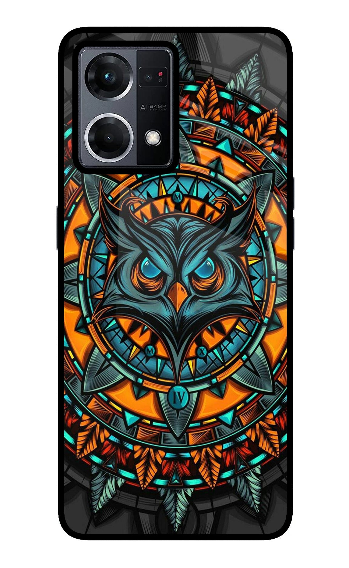 Angry Owl Art Case for Oppo F21 Pro 4G