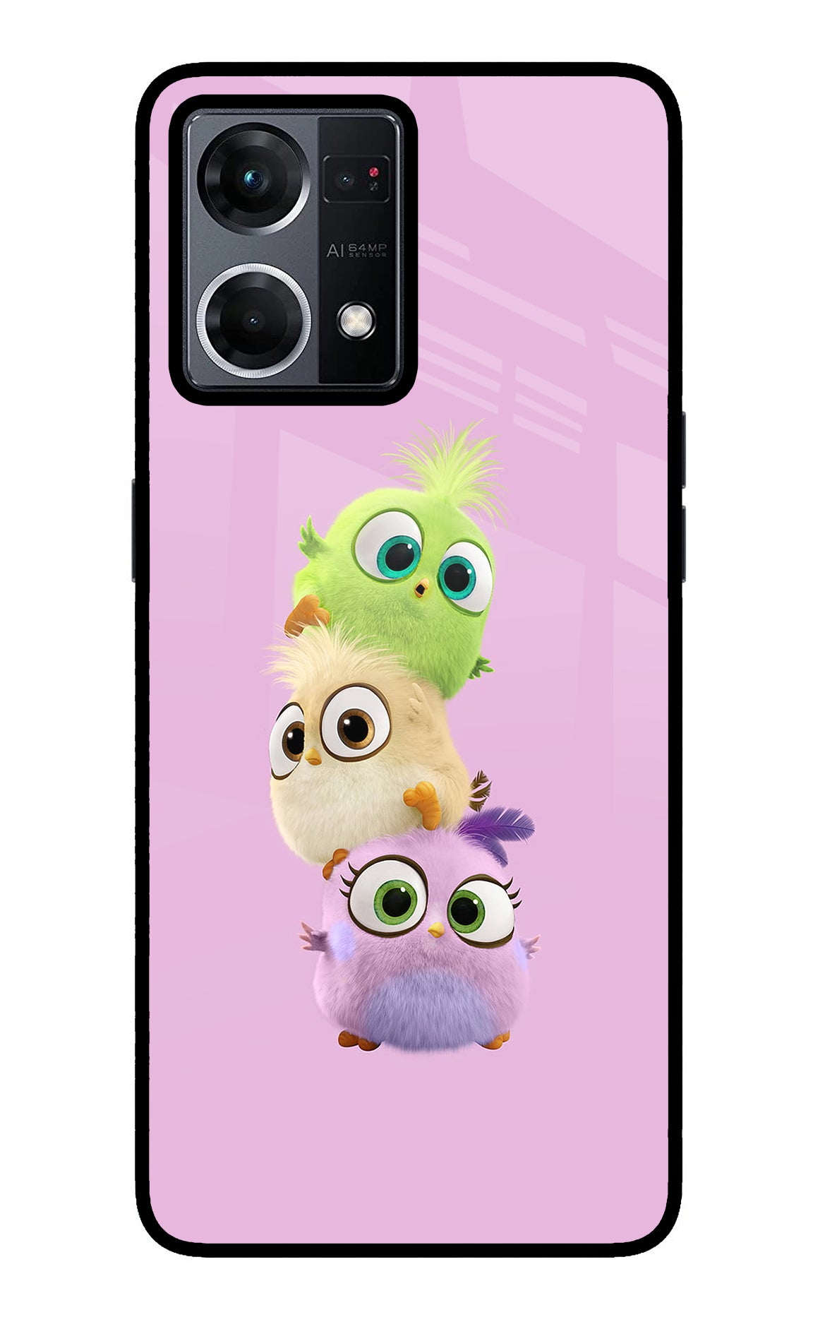 Cute Little Birds Case for Oppo F21 Pro 4G