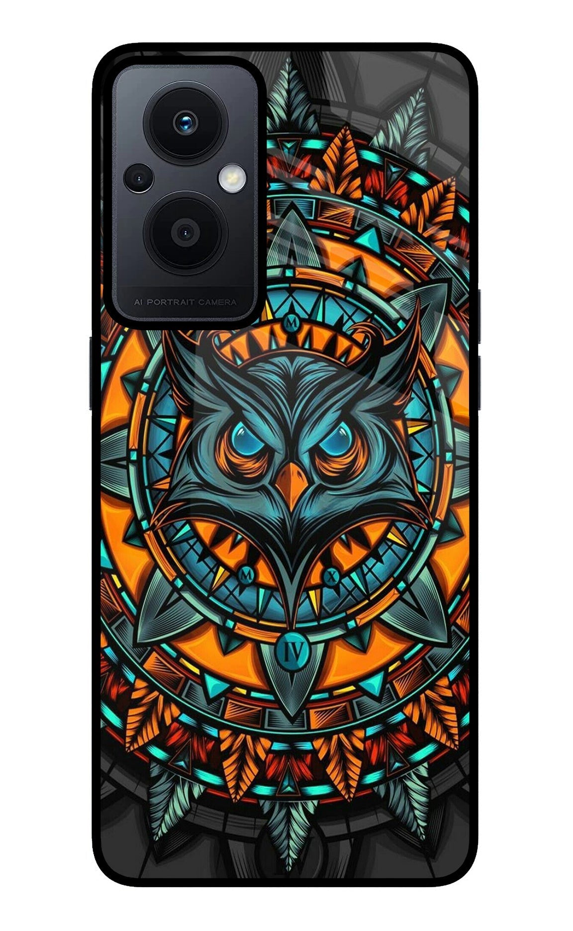 Angry Owl Art Case for Oppo F21 Pro 5G