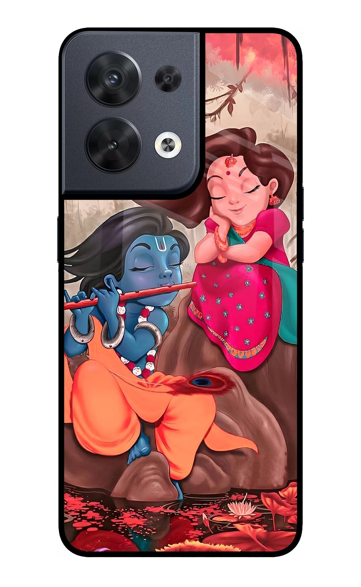 Radhe Krishna Case for Oppo Reno8