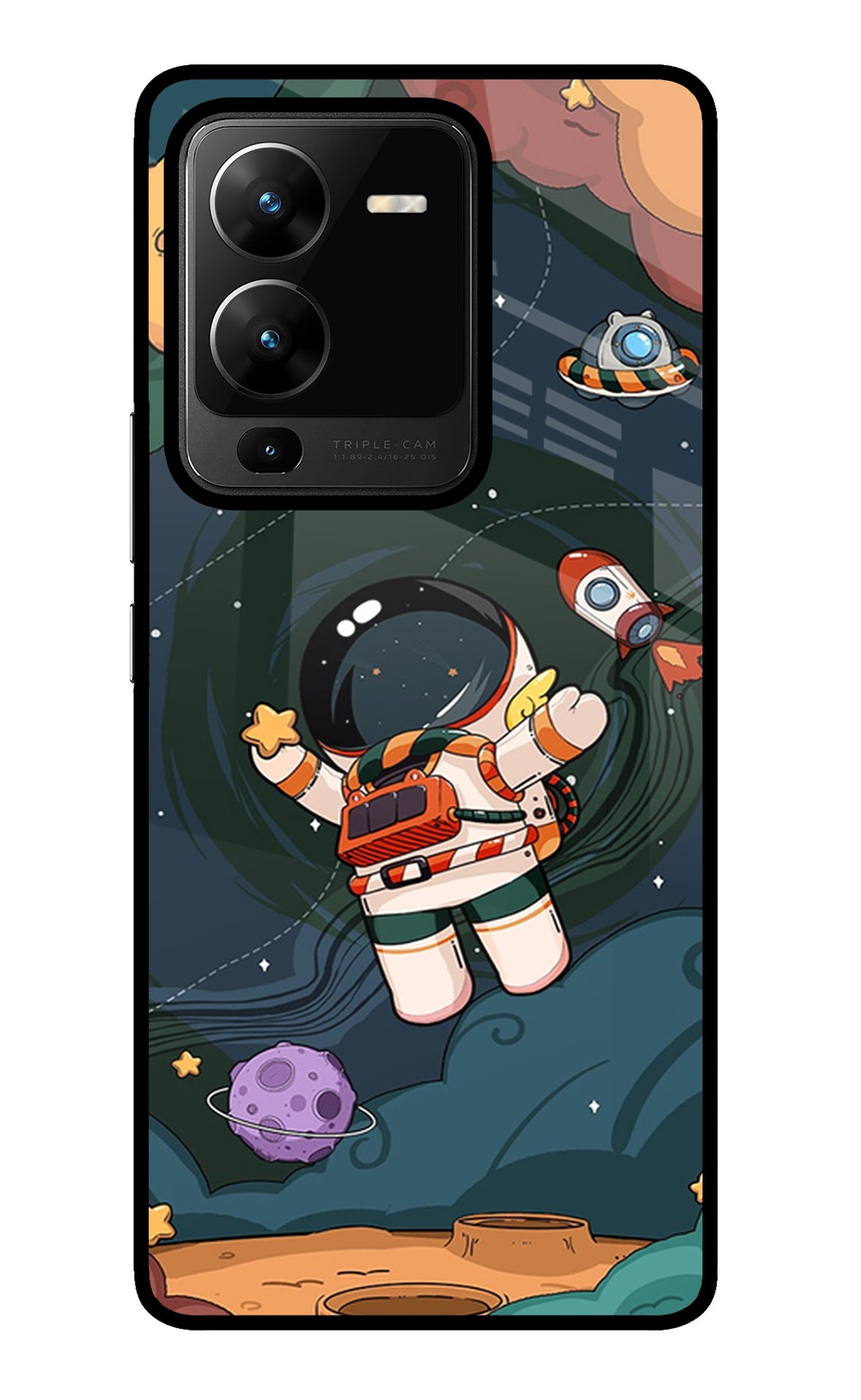 Cartoon Astronaut Case for Vivo V25 Pro 5G
