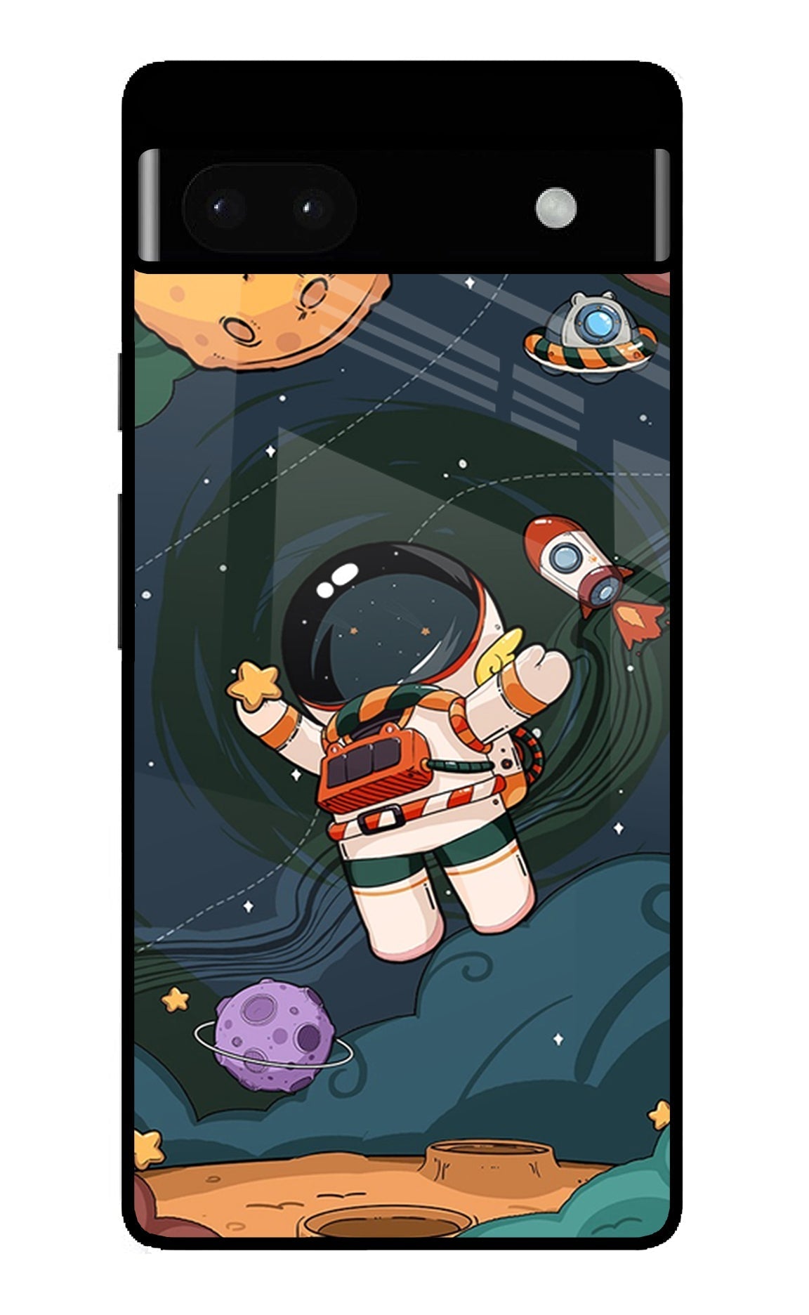Cartoon Astronaut Case for Google Pixel 6A
