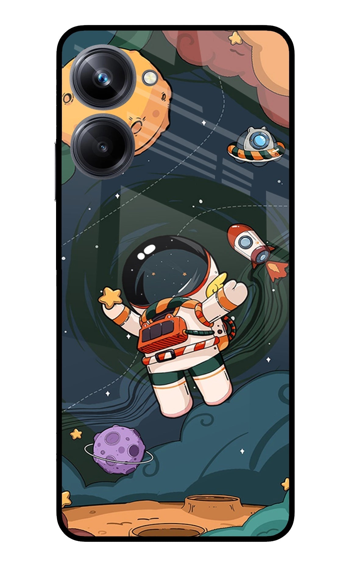 Cartoon Astronaut Case for Realme 10 Pro 5G