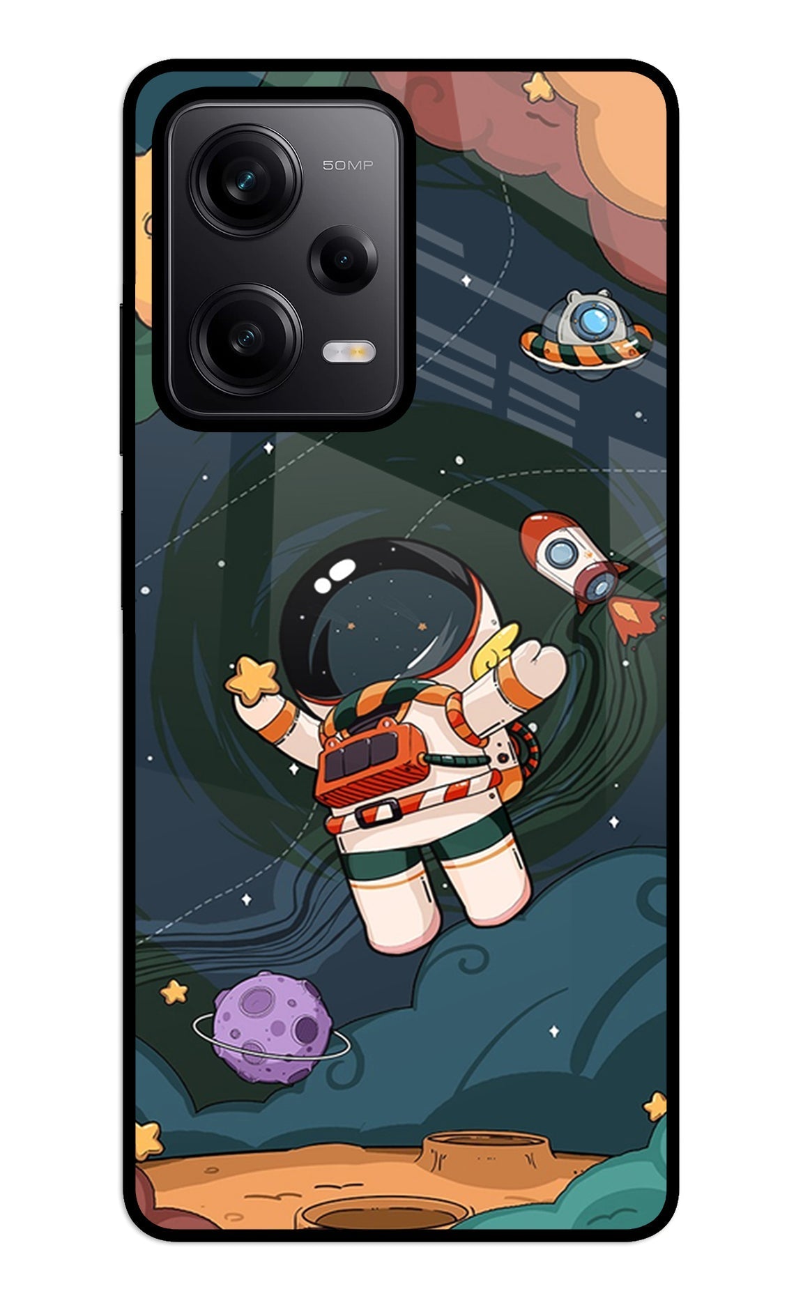 Cartoon Astronaut Case for Redmi Note 12 5G